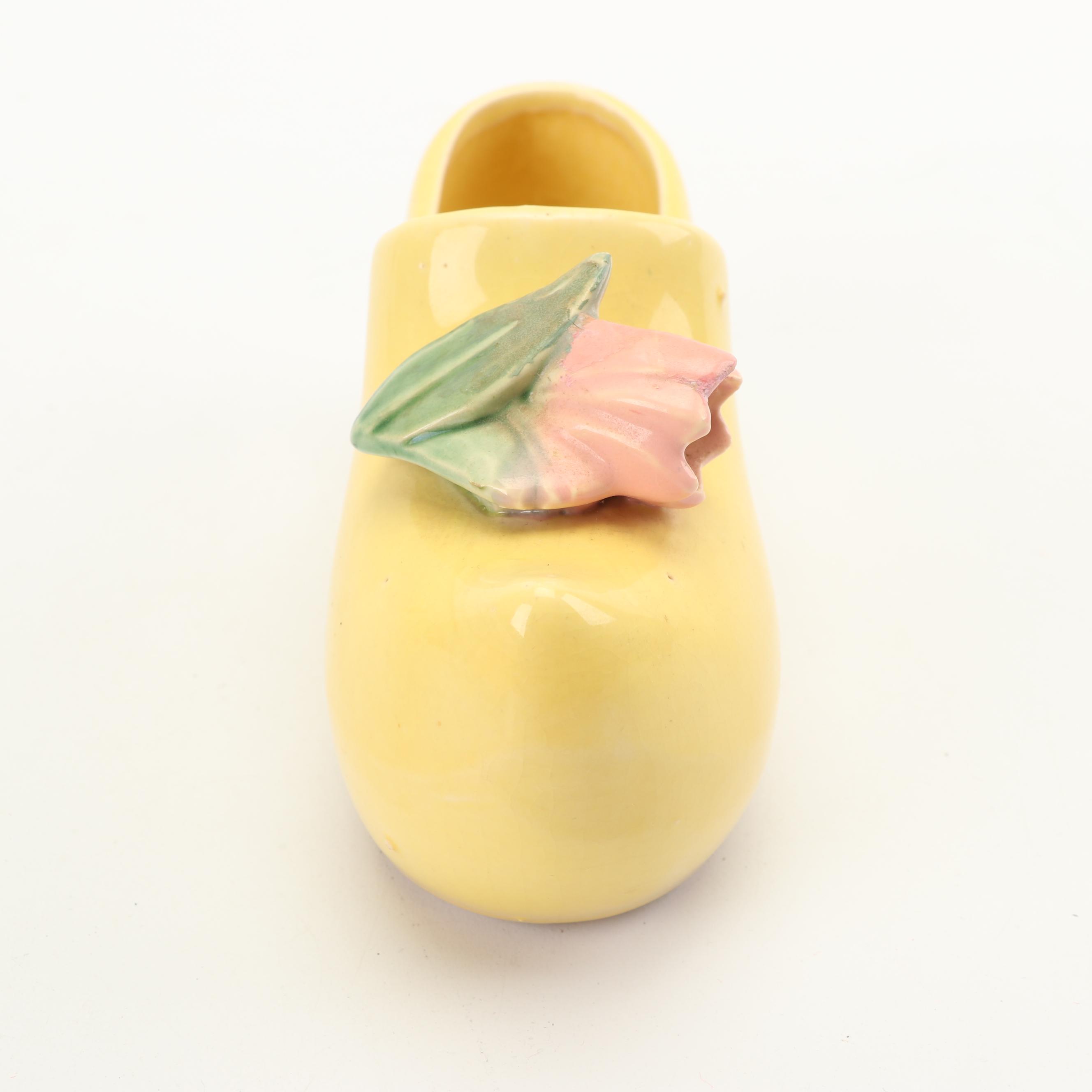 McCoy Pottery "Wave", "Dutch Shoe", and Rectangular Planters