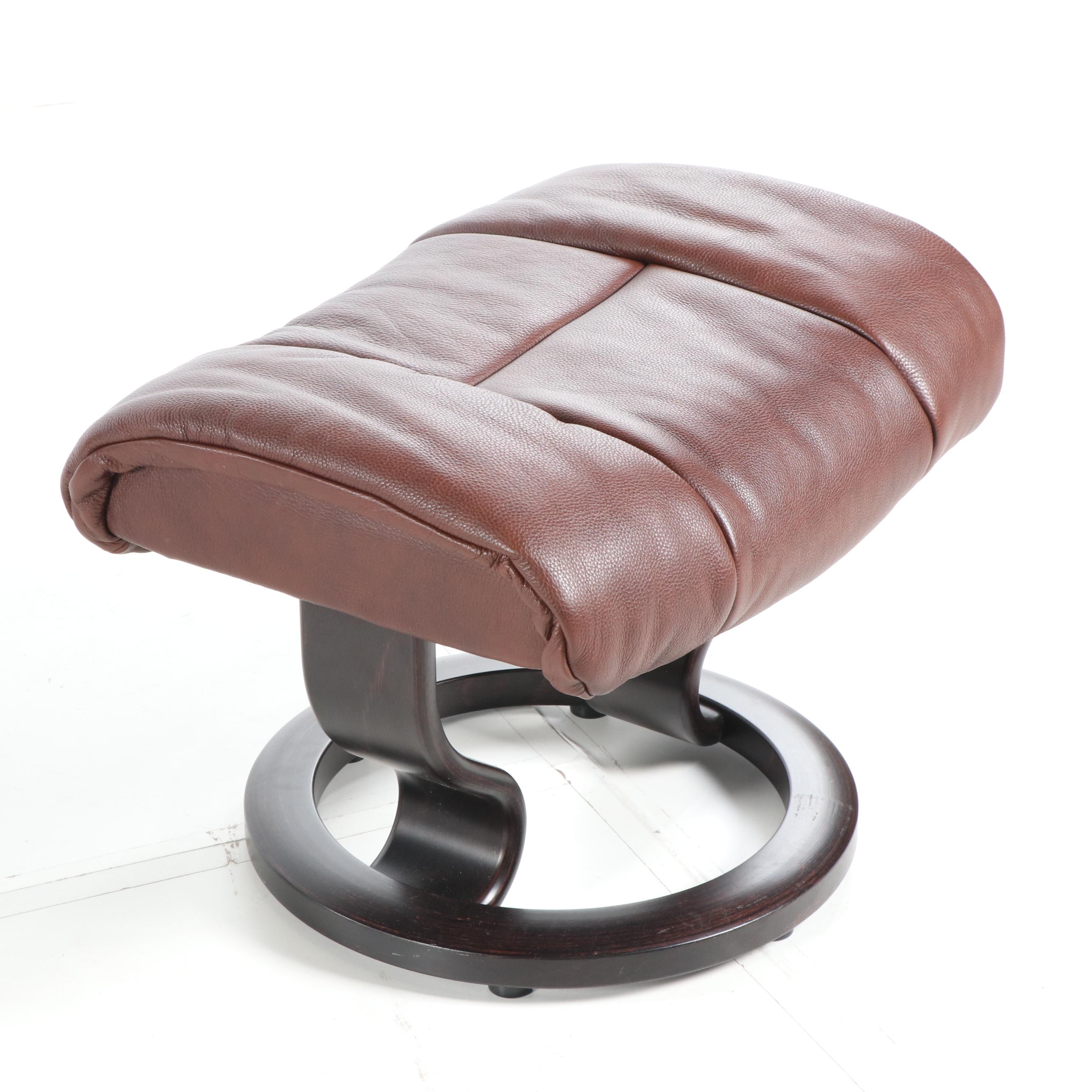 Ekornes Stressless "Reno" Lounge Chair and Ottoman, 21st Century