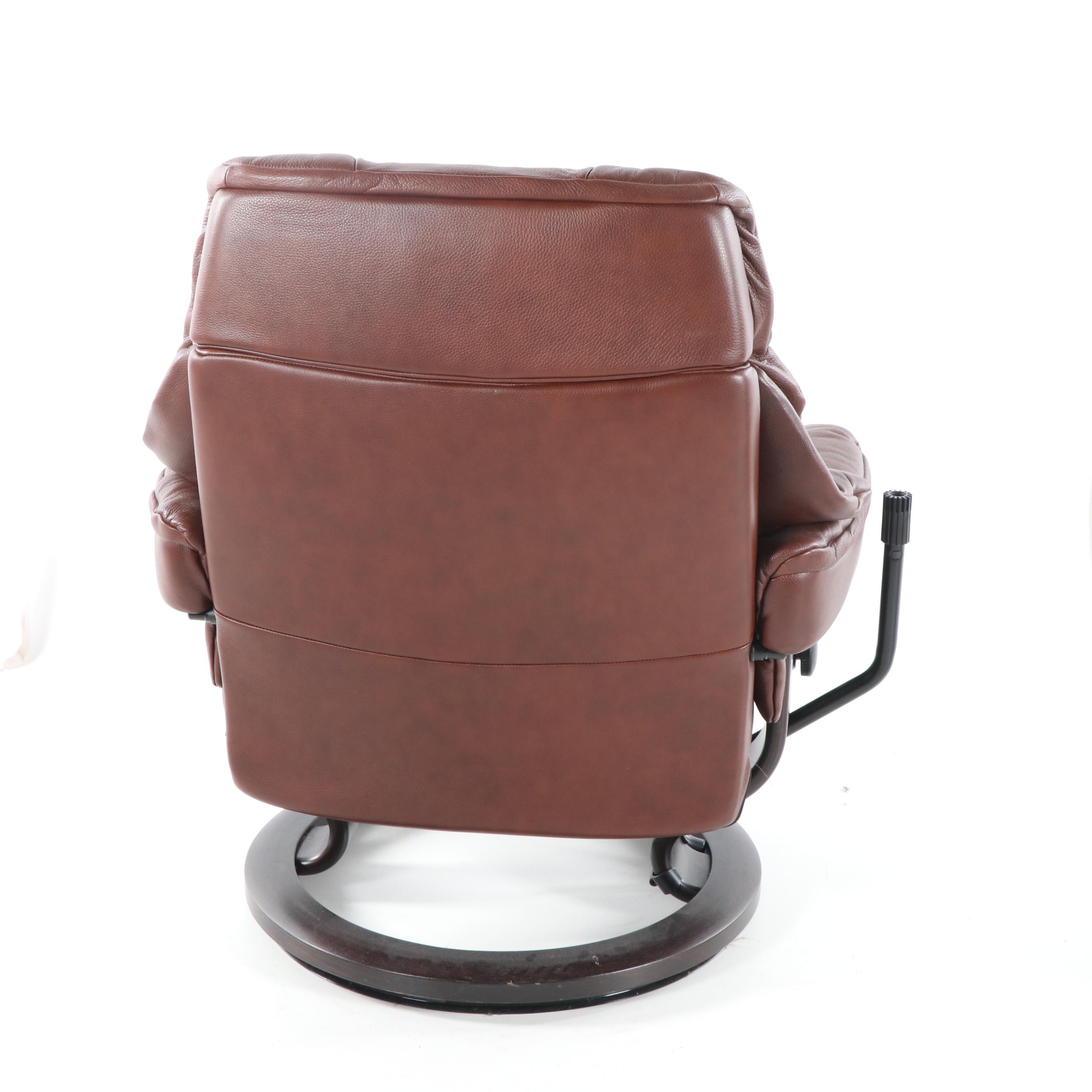 Ekornes Stressless "Reno" Lounge Chair and Ottoman, 21st Century