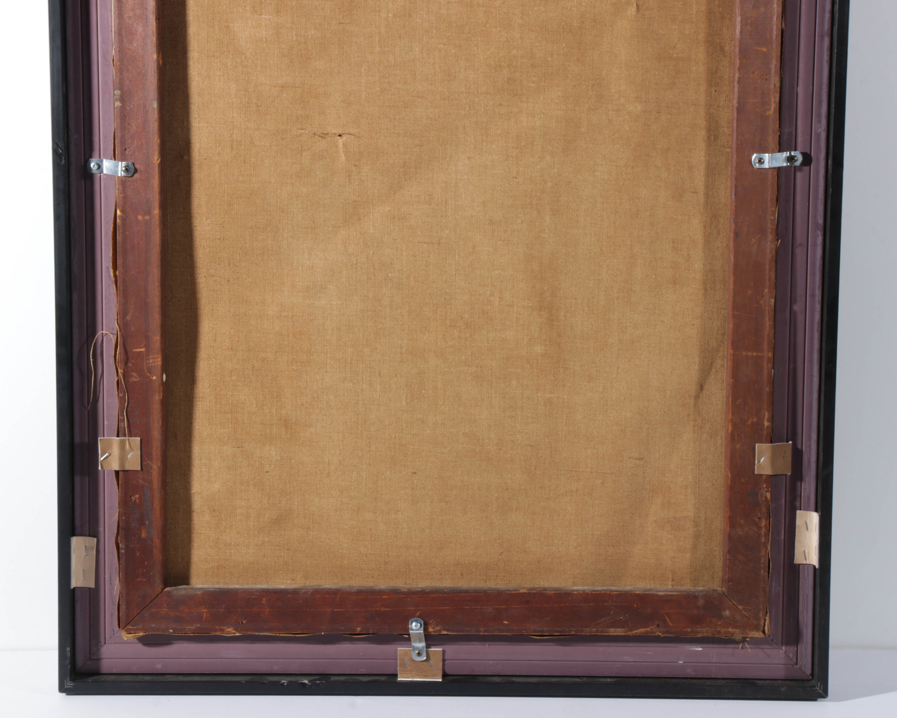 Joseph Meert 1952  Abstract Oil Painting "Rock Image"