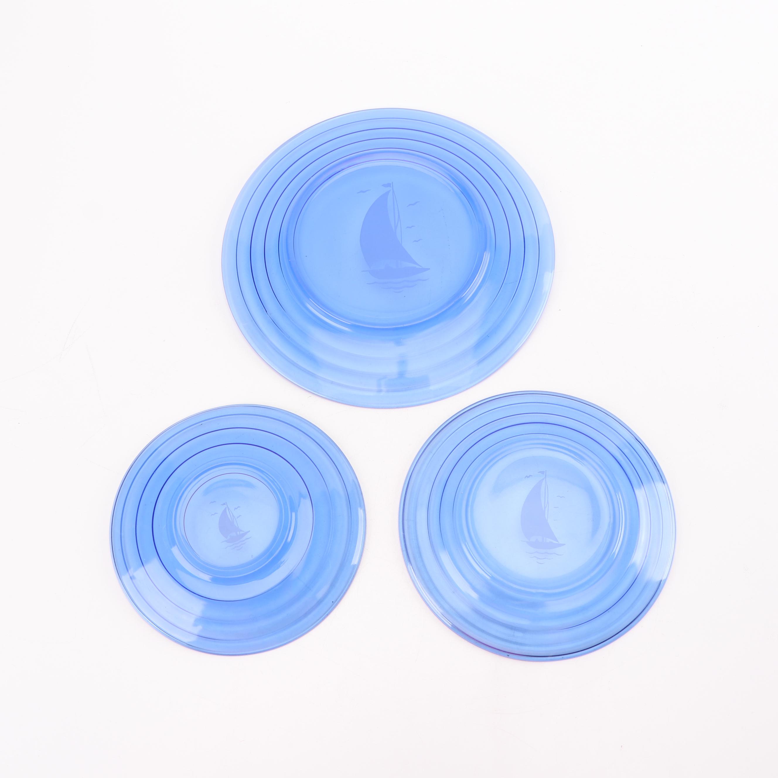Hazel Atlas "Ships" Glass Barware and Dinnerware