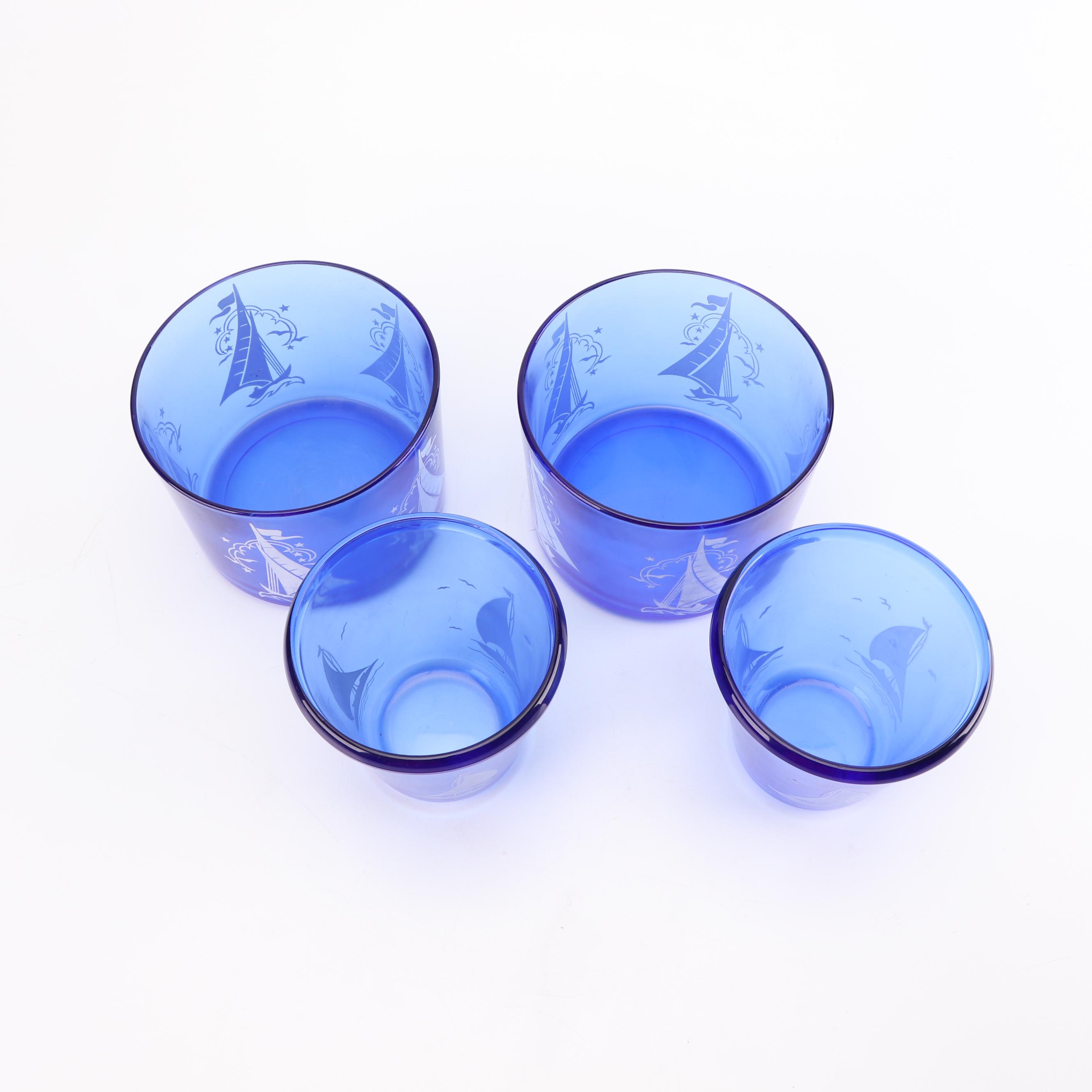 Hazel Atlas "Ships" Glass Barware and Dinnerware