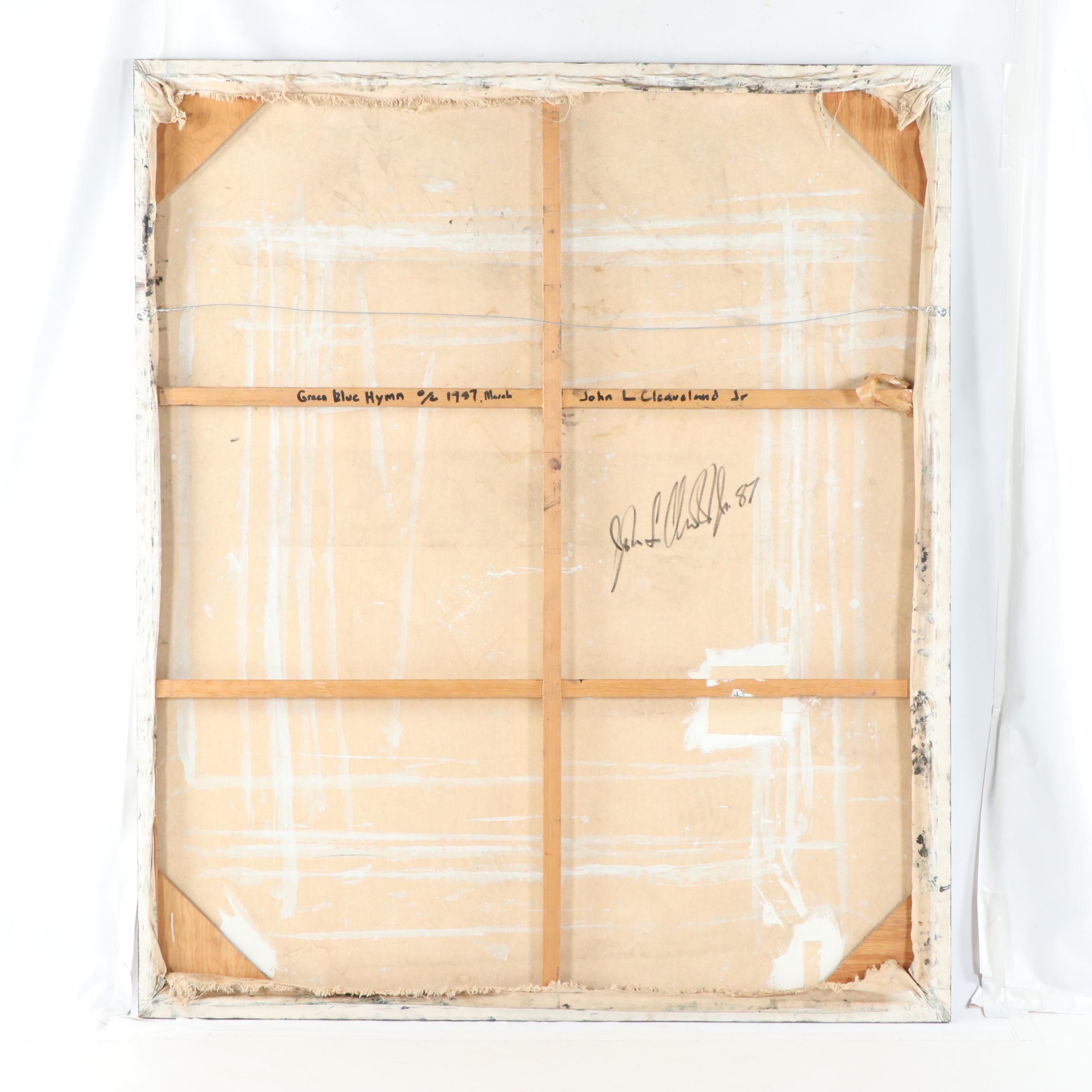 John Cleaveland Oil Painting "Green Blue Hymn"