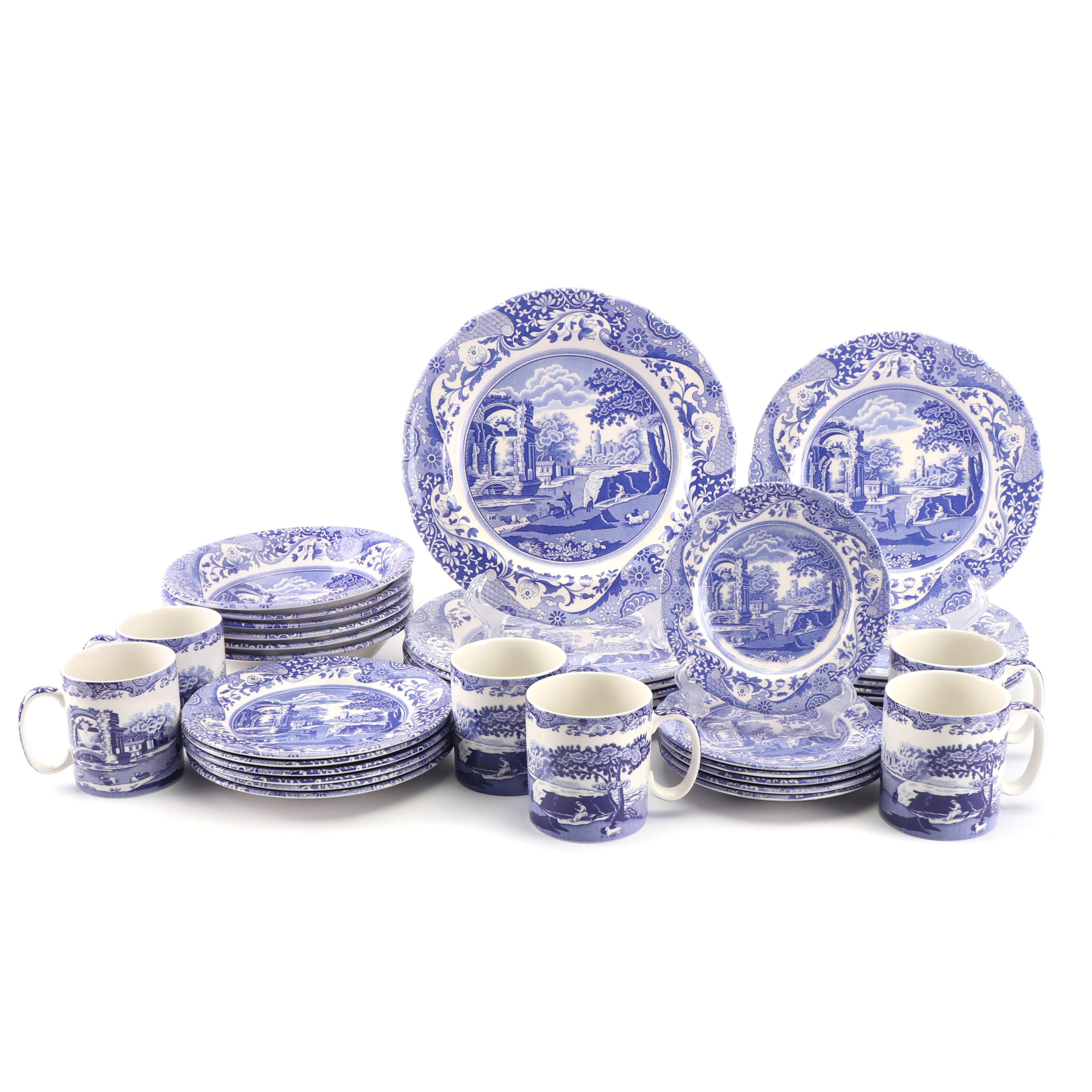 Spode "Blue Italian" Transfer-Printed Dinnerware