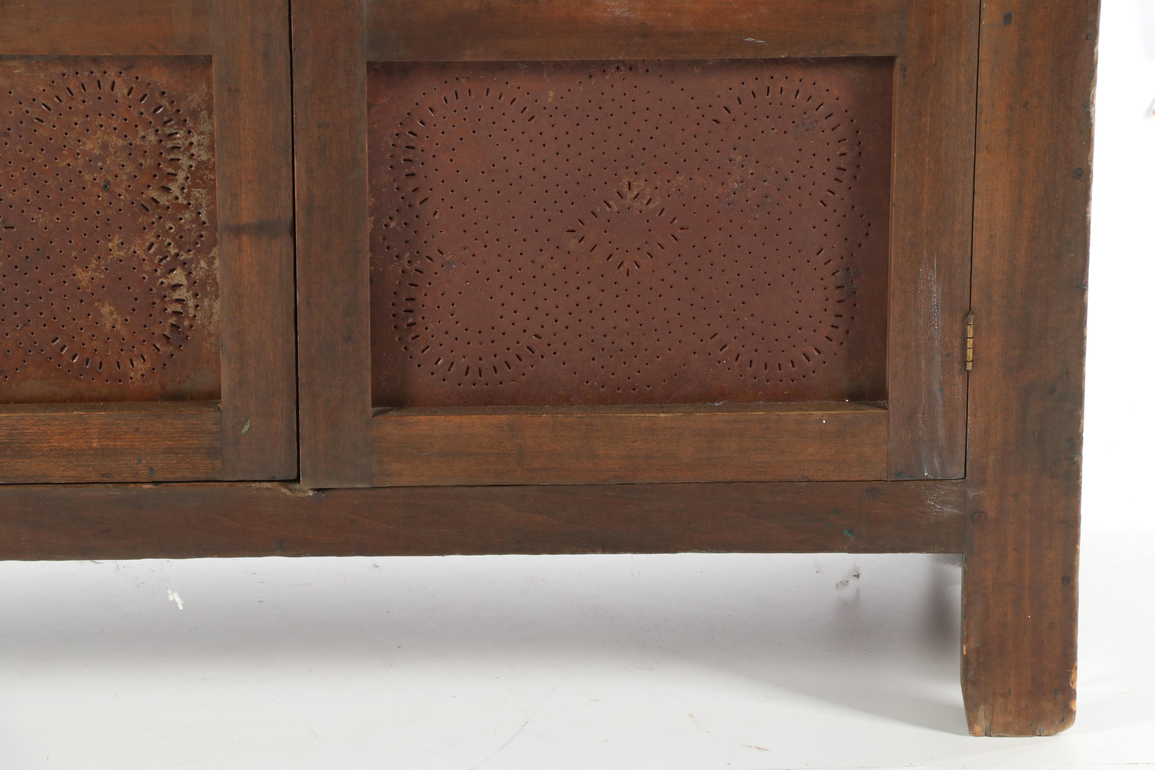 Walnut Pie Safe, Late 19th Century