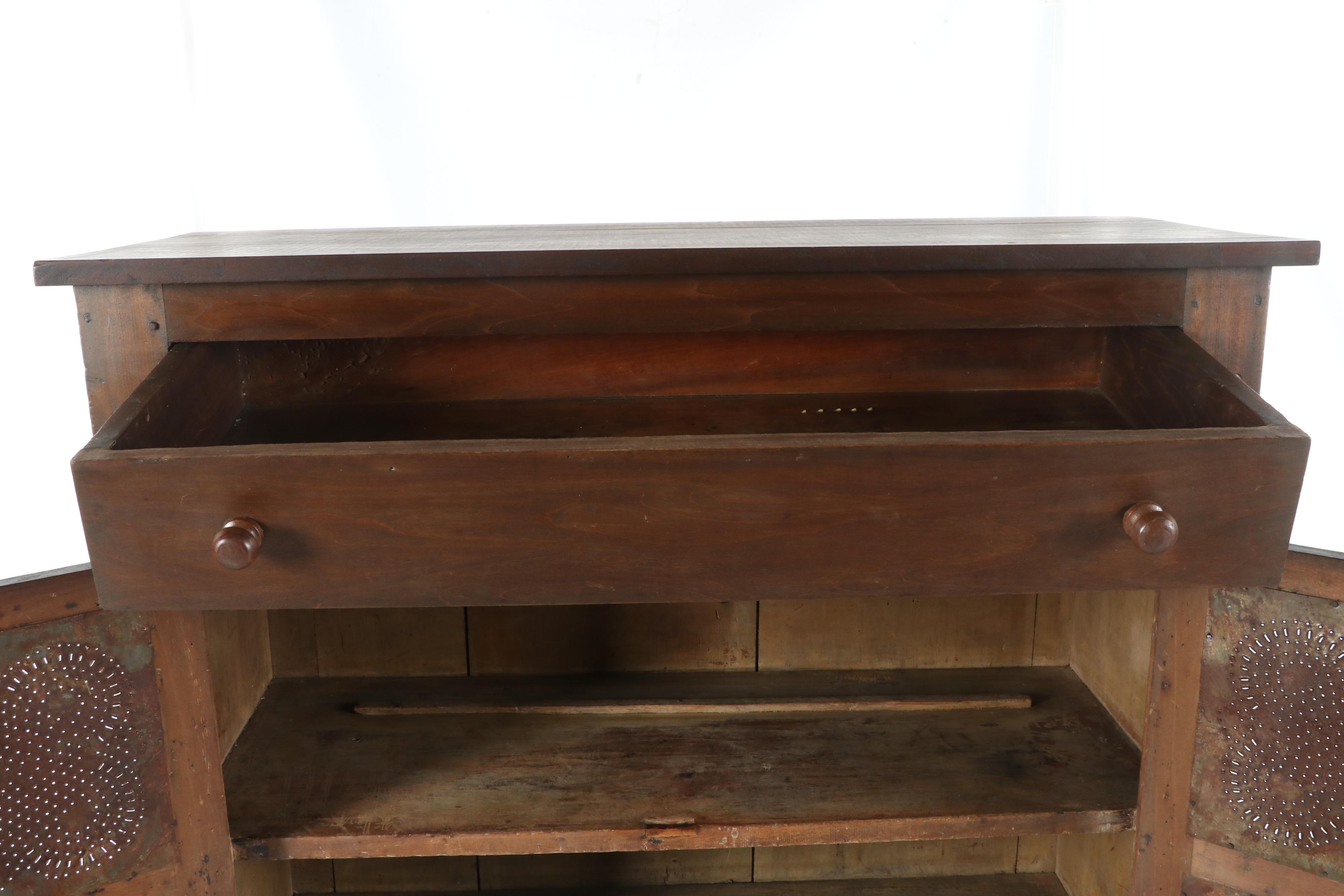 Walnut Pie Safe, Late 19th Century