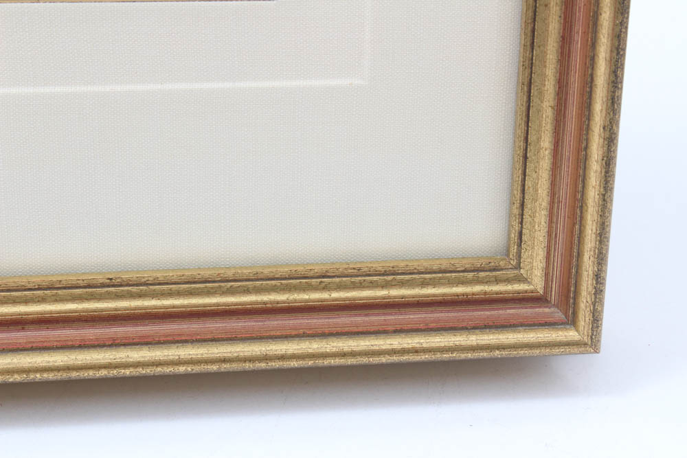 Pat Skiba Modernist Arizona Pastel over Oil Painting "Study of Autumn"