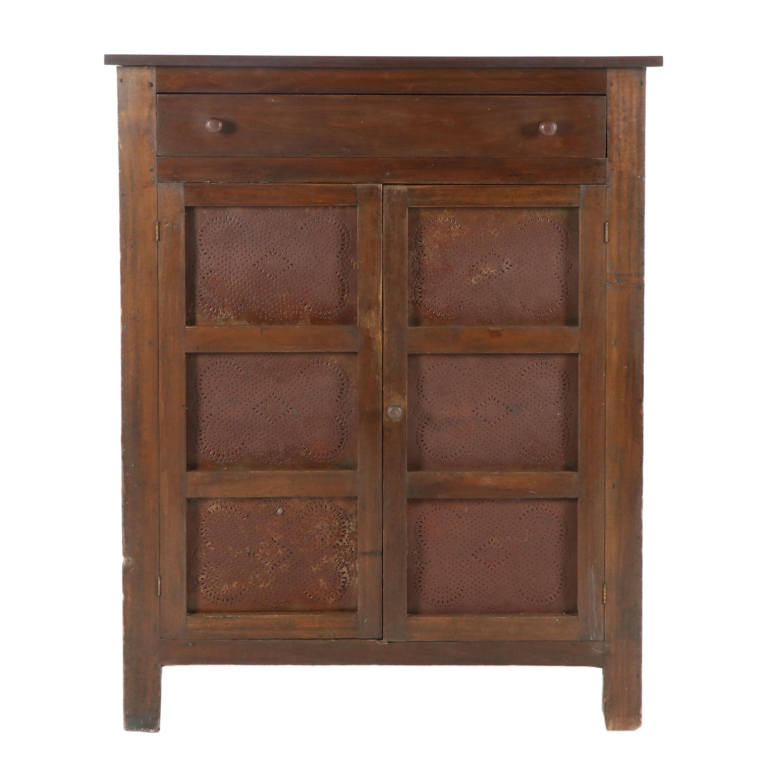 Walnut Pie Safe, Late 19th Century