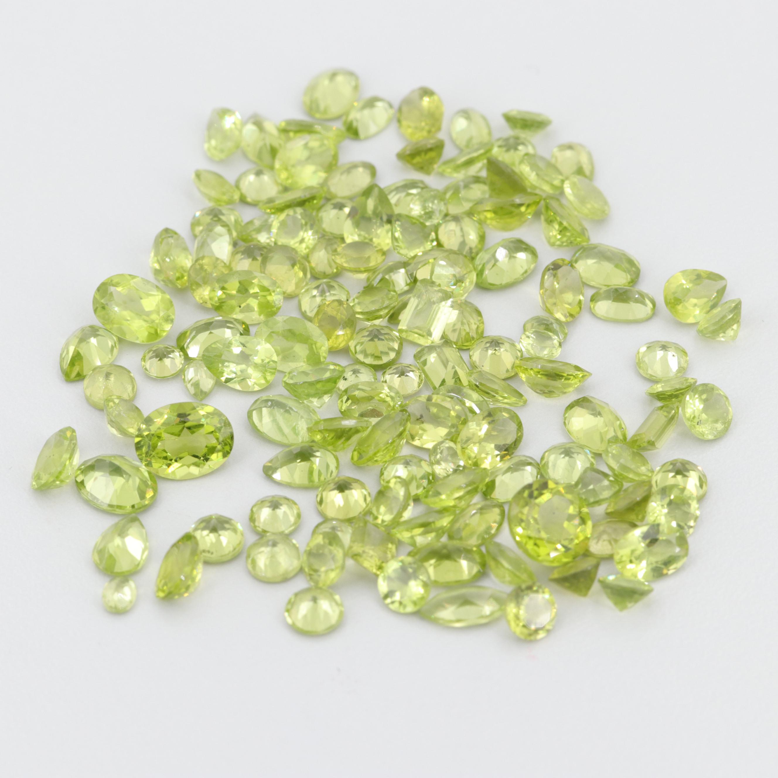 Loose 78.60 CTW Peridot Gemstones