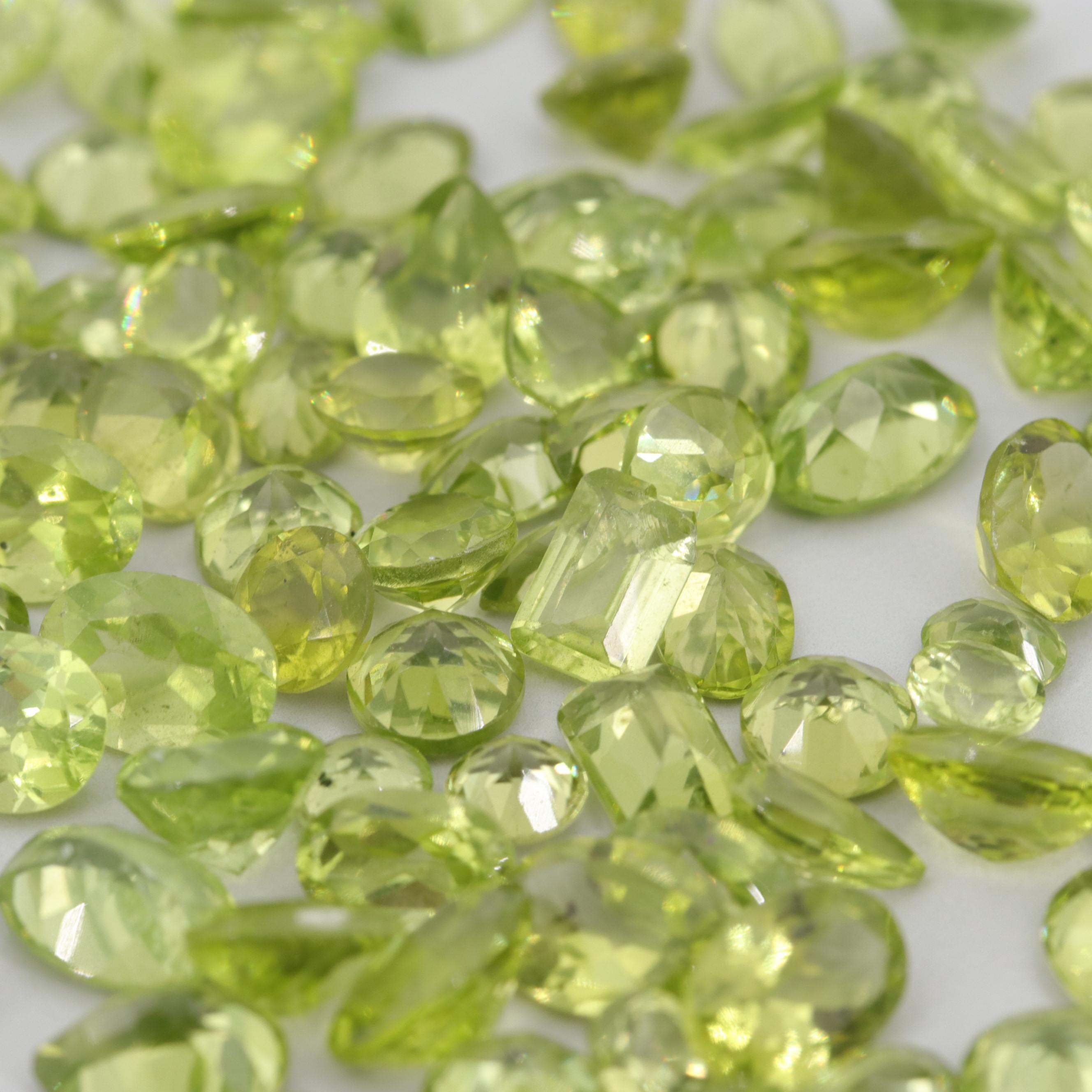 Loose 78.60 CTW Peridot Gemstones