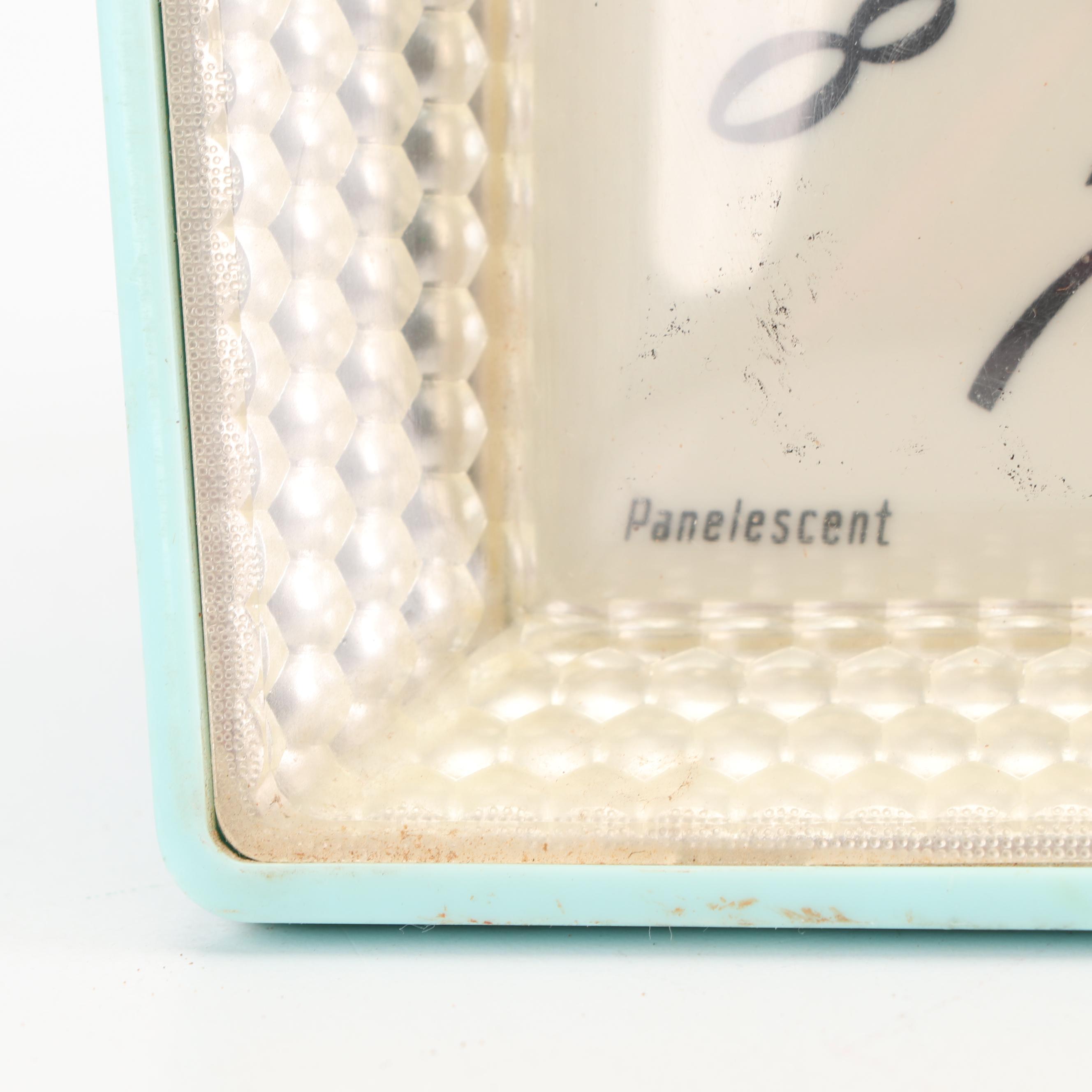 Sessions "Panelescent" Electric Wall Clock, Mid 20th Century