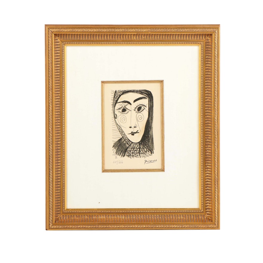 Pablo Picasso Lithograph from "Le Goût du Bonheur"