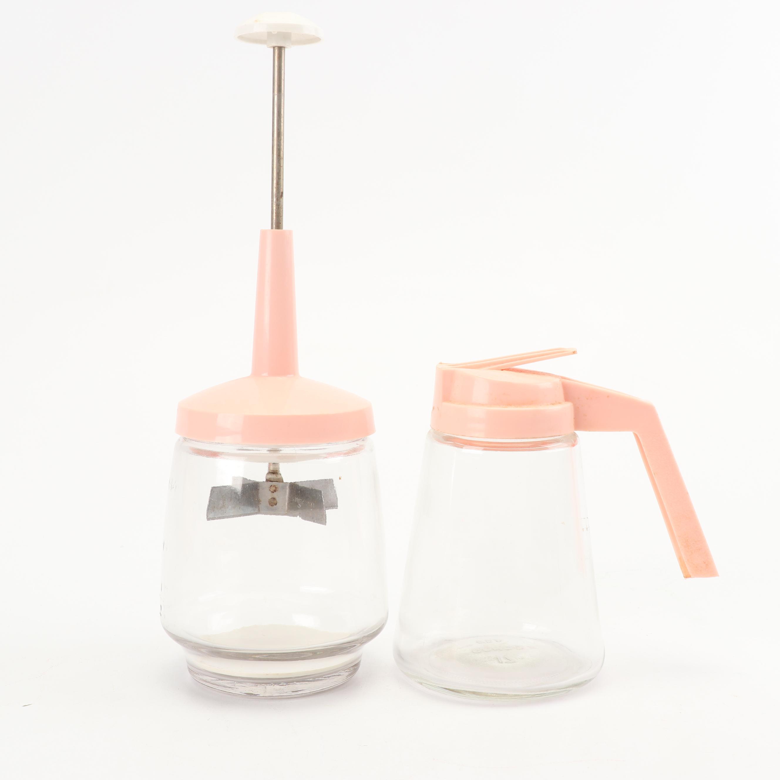 Pink Plastic Kitchen Tools and Gadgets, Mid-Century