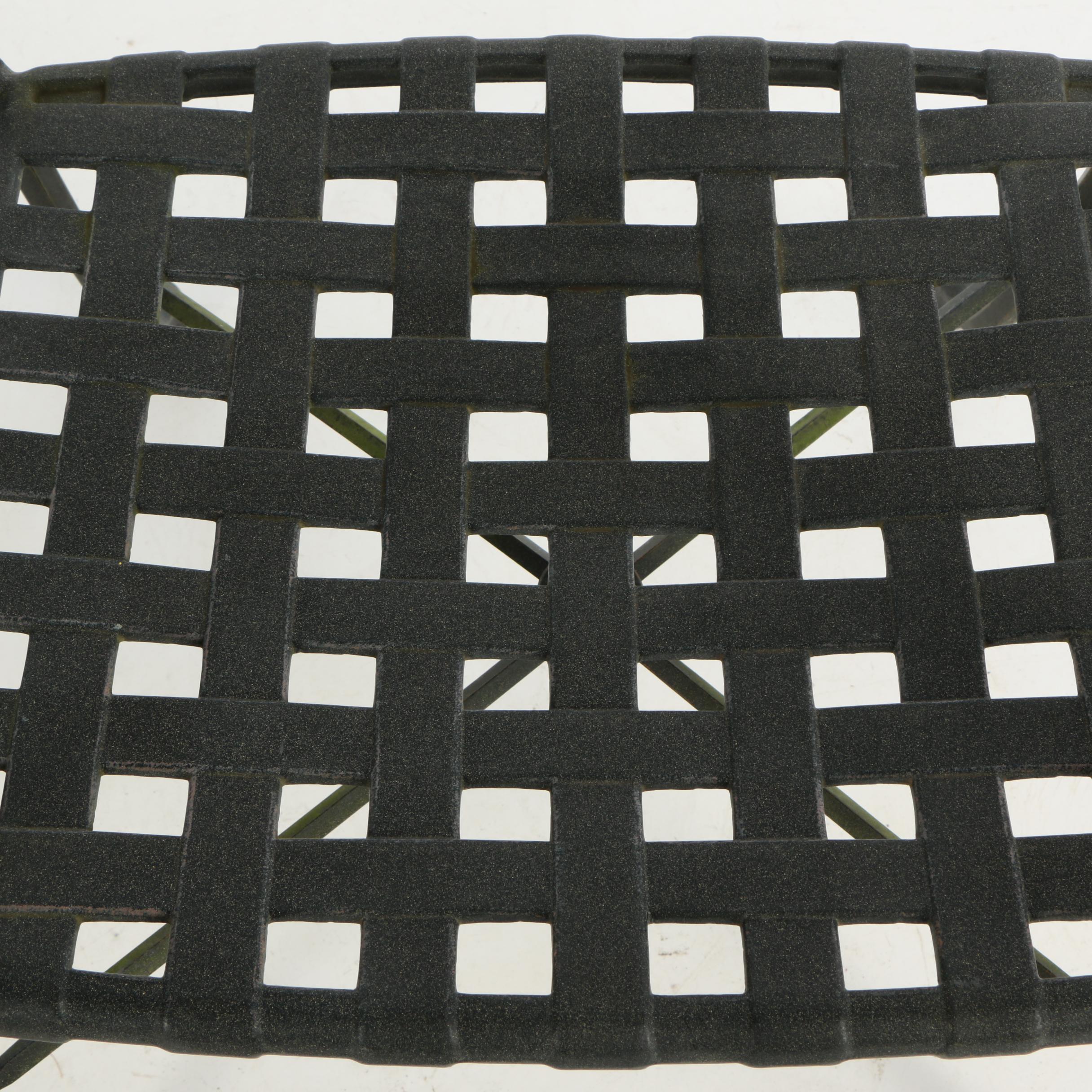 Contemporary Cast-Aluminum Seven-Piece Patio Dining Set by Windham Castings