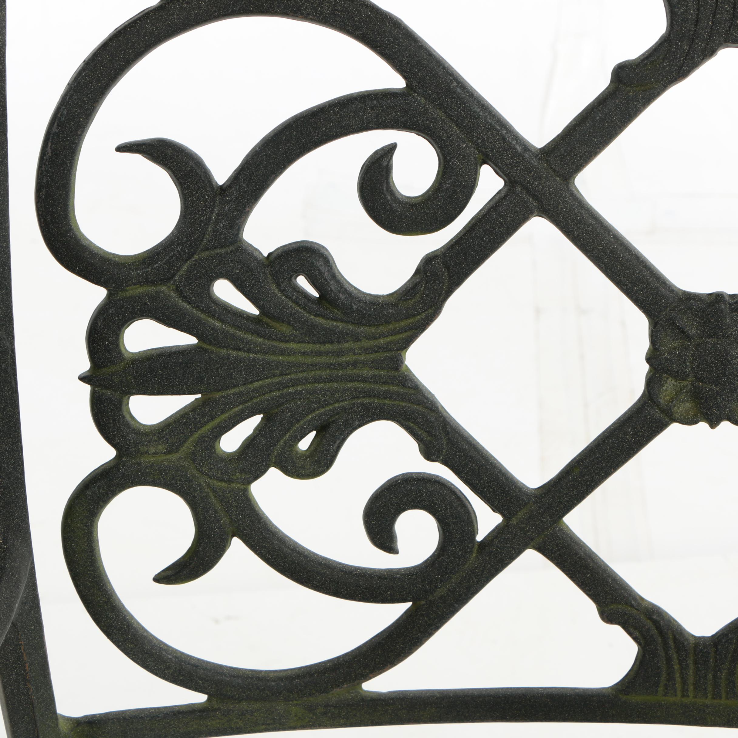 Contemporary Cast-Aluminum Seven-Piece Patio Dining Set by Windham Castings