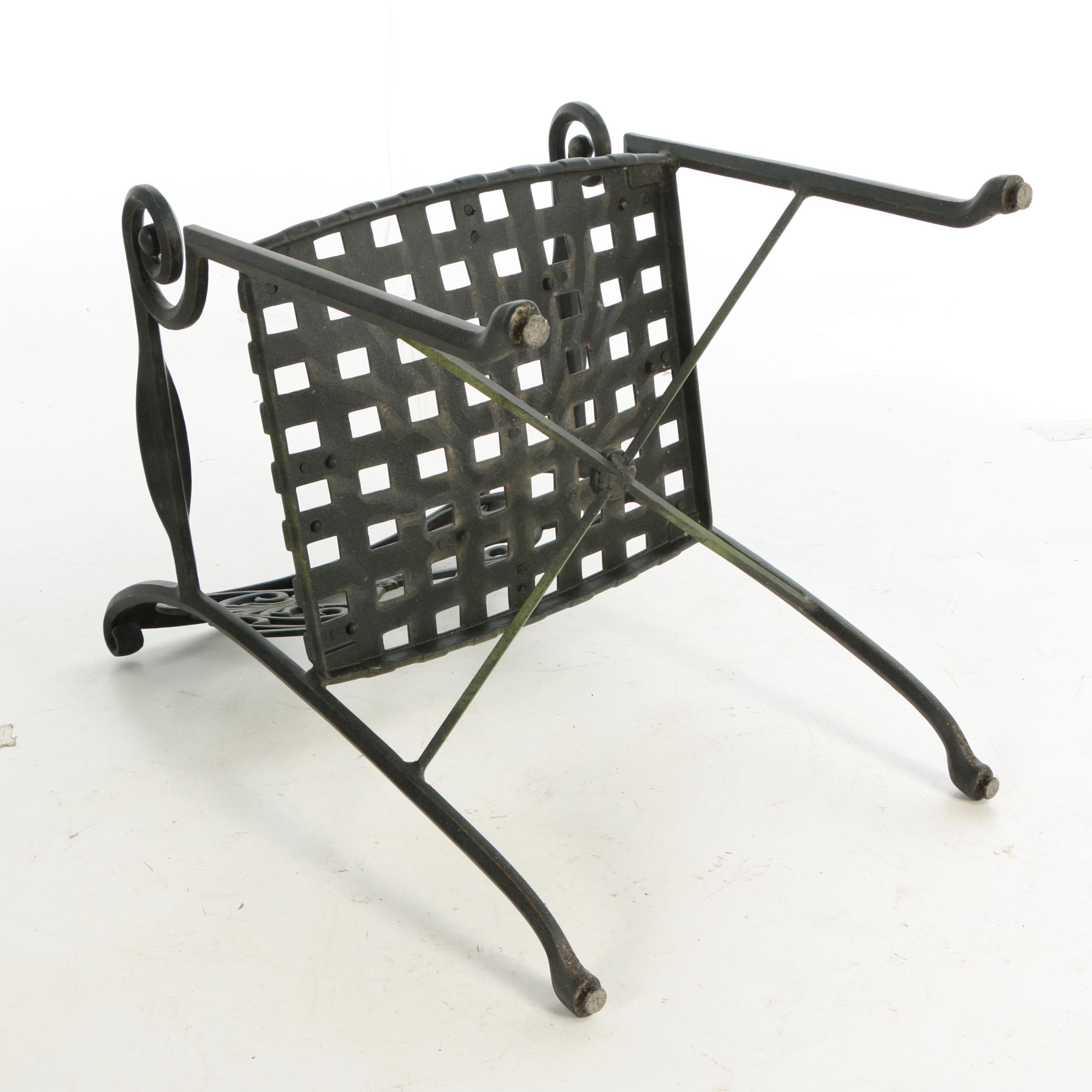 Contemporary Cast-Aluminum Seven-Piece Patio Dining Set by Windham Castings