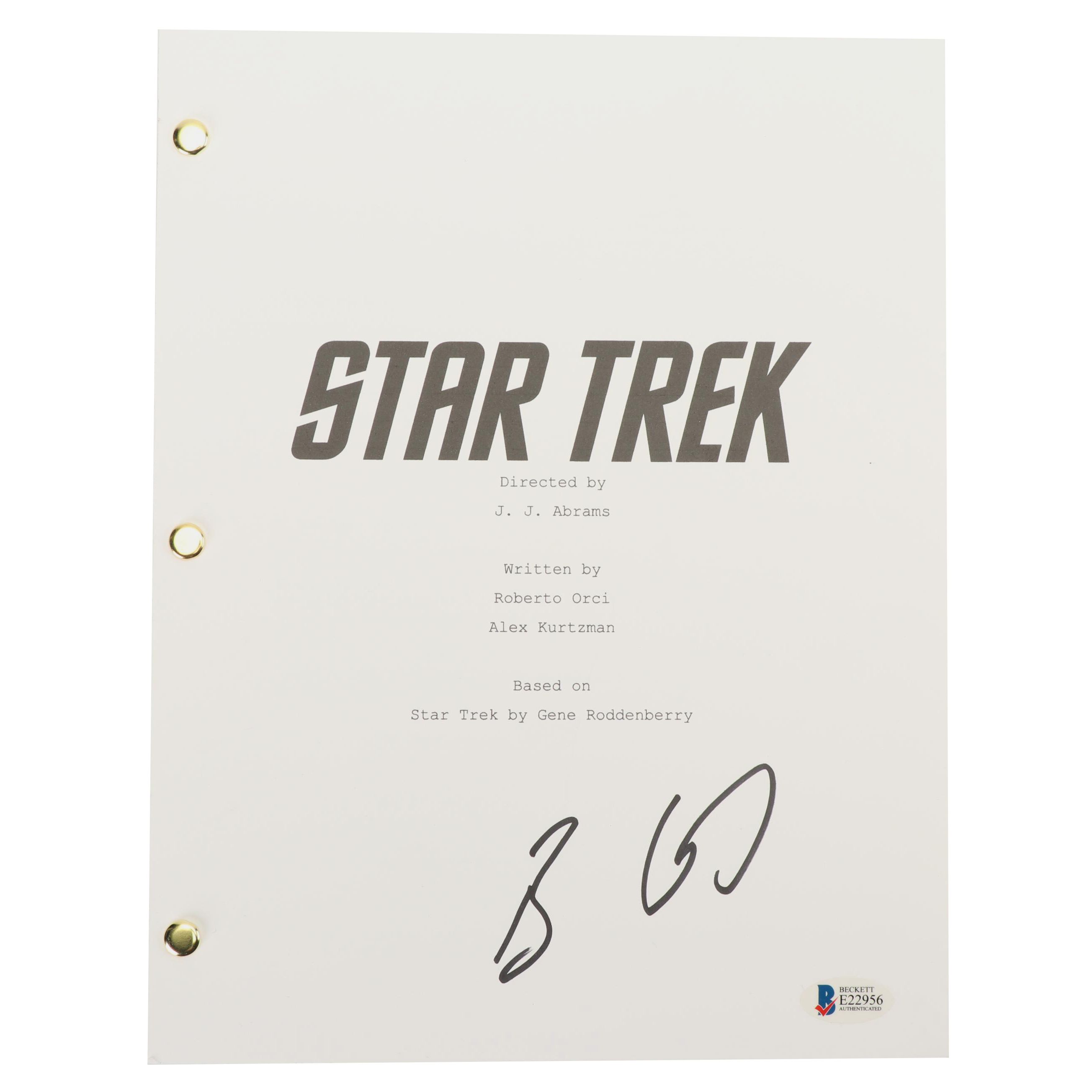 Bruce Greenwood Autographed "Star Trek" Movie Script - Beckett COA