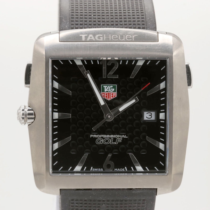 TAG Heuer Tiger Woods Edition Stainless Steel Quartz "Golf Watch"Wristwatch