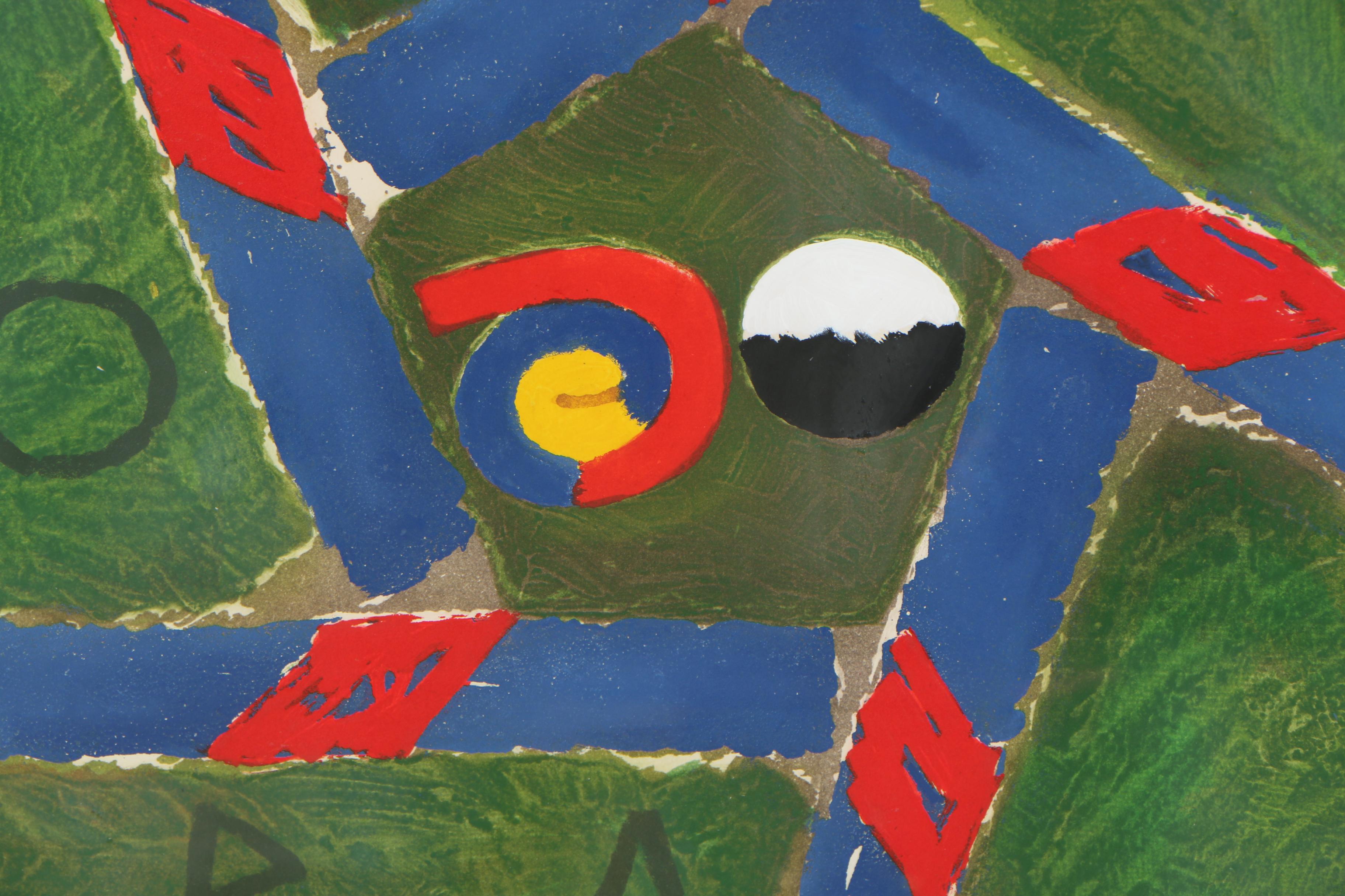 Joe Tilson 1989 Etching "Dionysos Prassinnos"