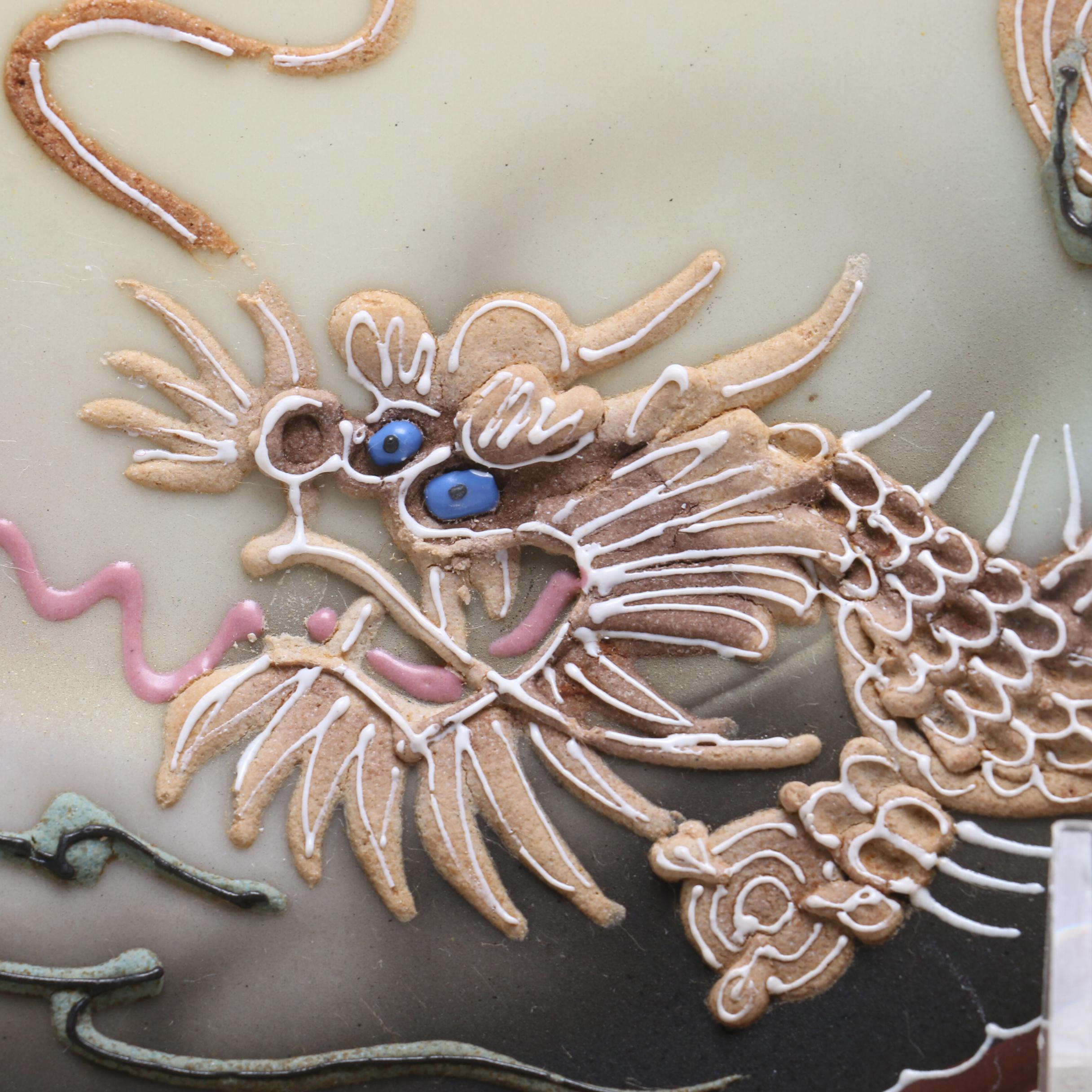 Hand Painted Japanese Moriage Dragonware Tea Set by Takito