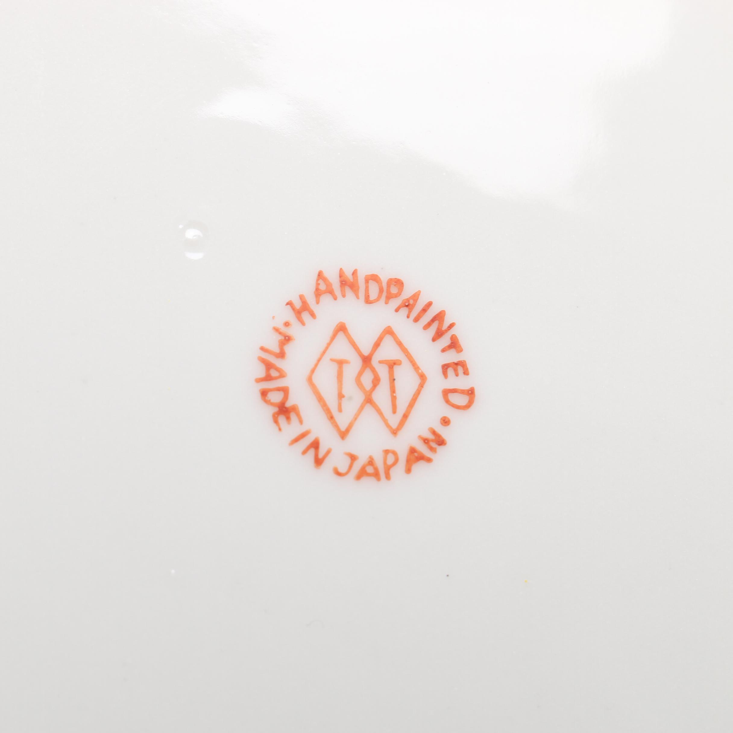 Hand Painted Japanese Moriage Dragonware Tea Set by Takito