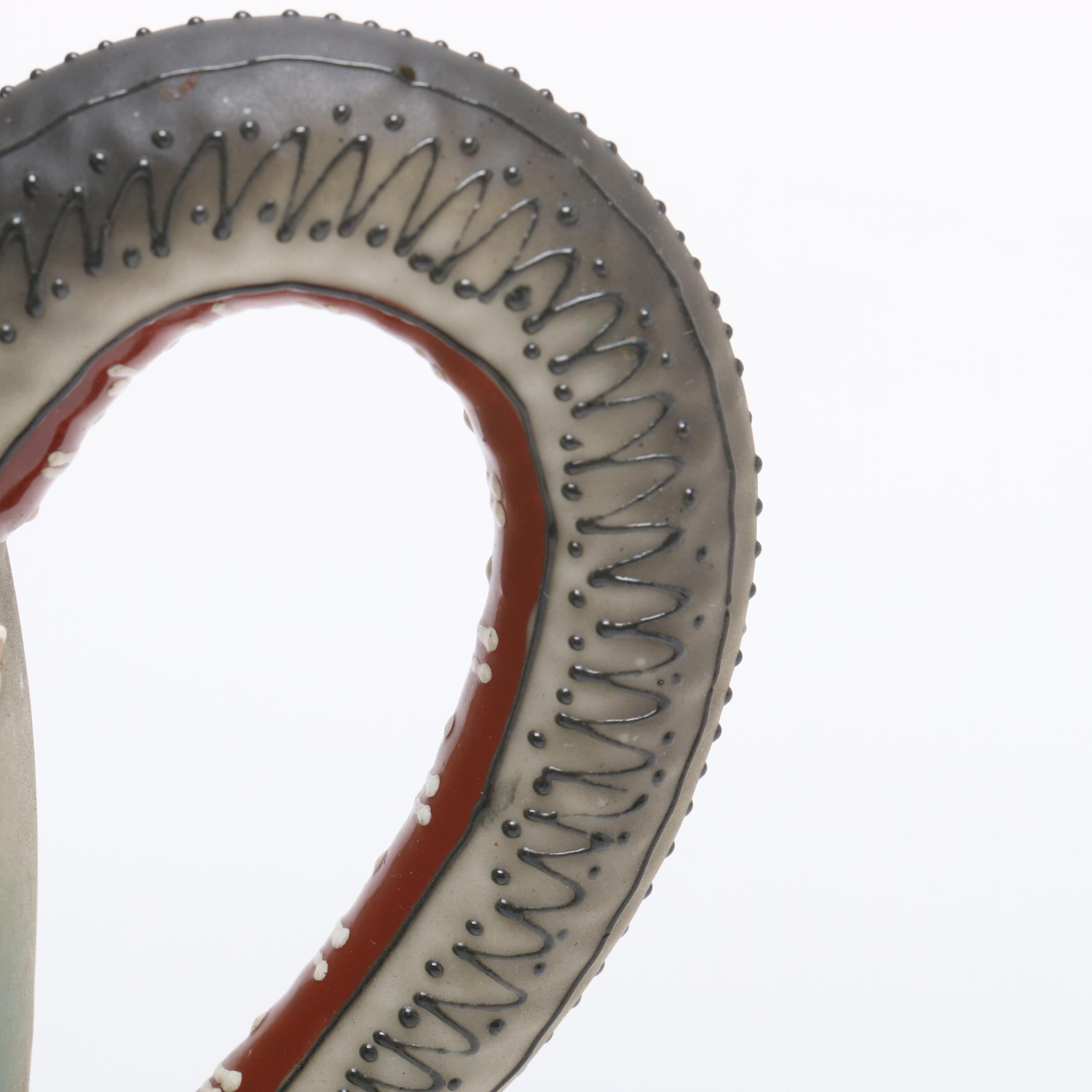 Hand Painted Japanese Moriage Dragonware Tea Set by Takito