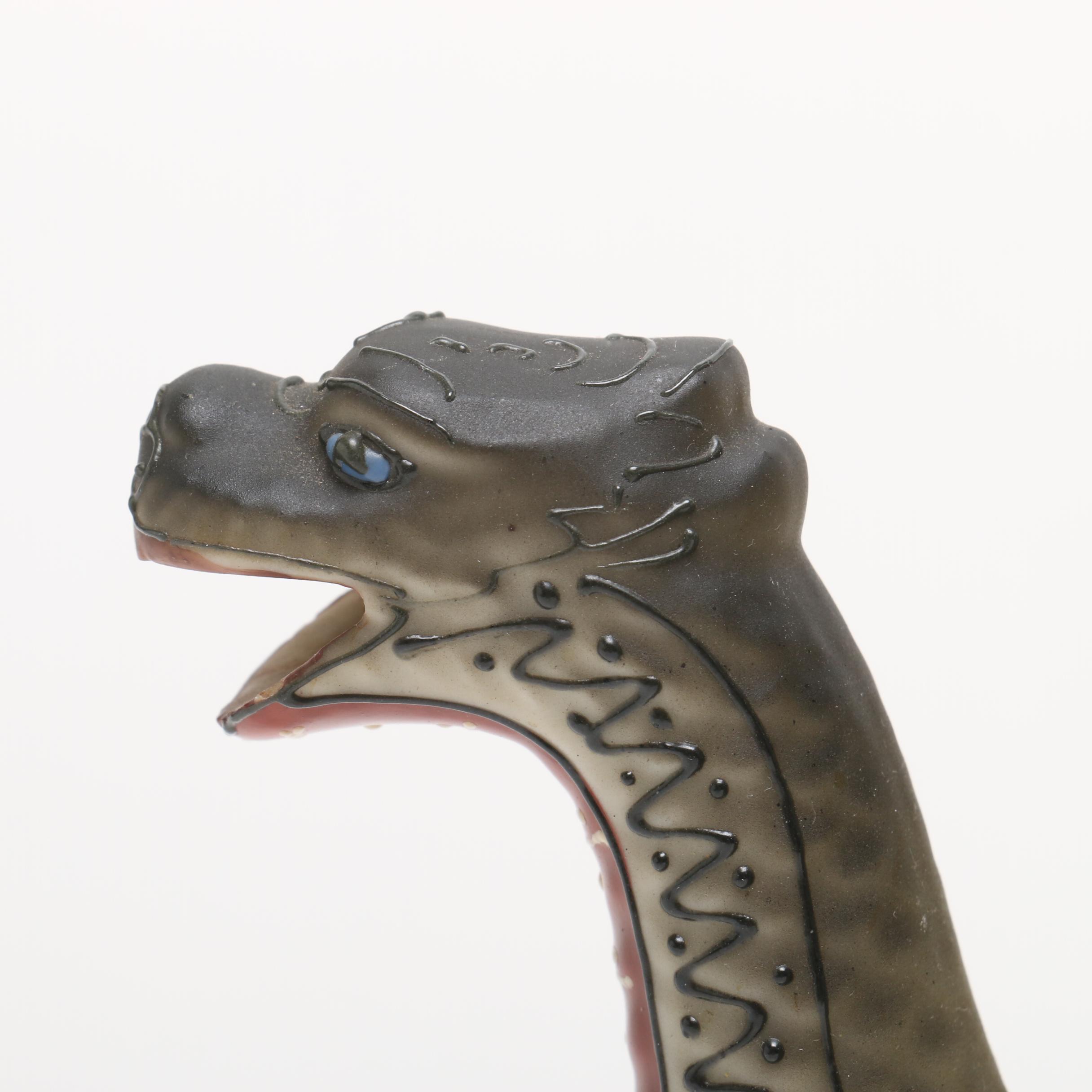 Hand Painted Japanese Moriage Dragonware Tea Set by Takito