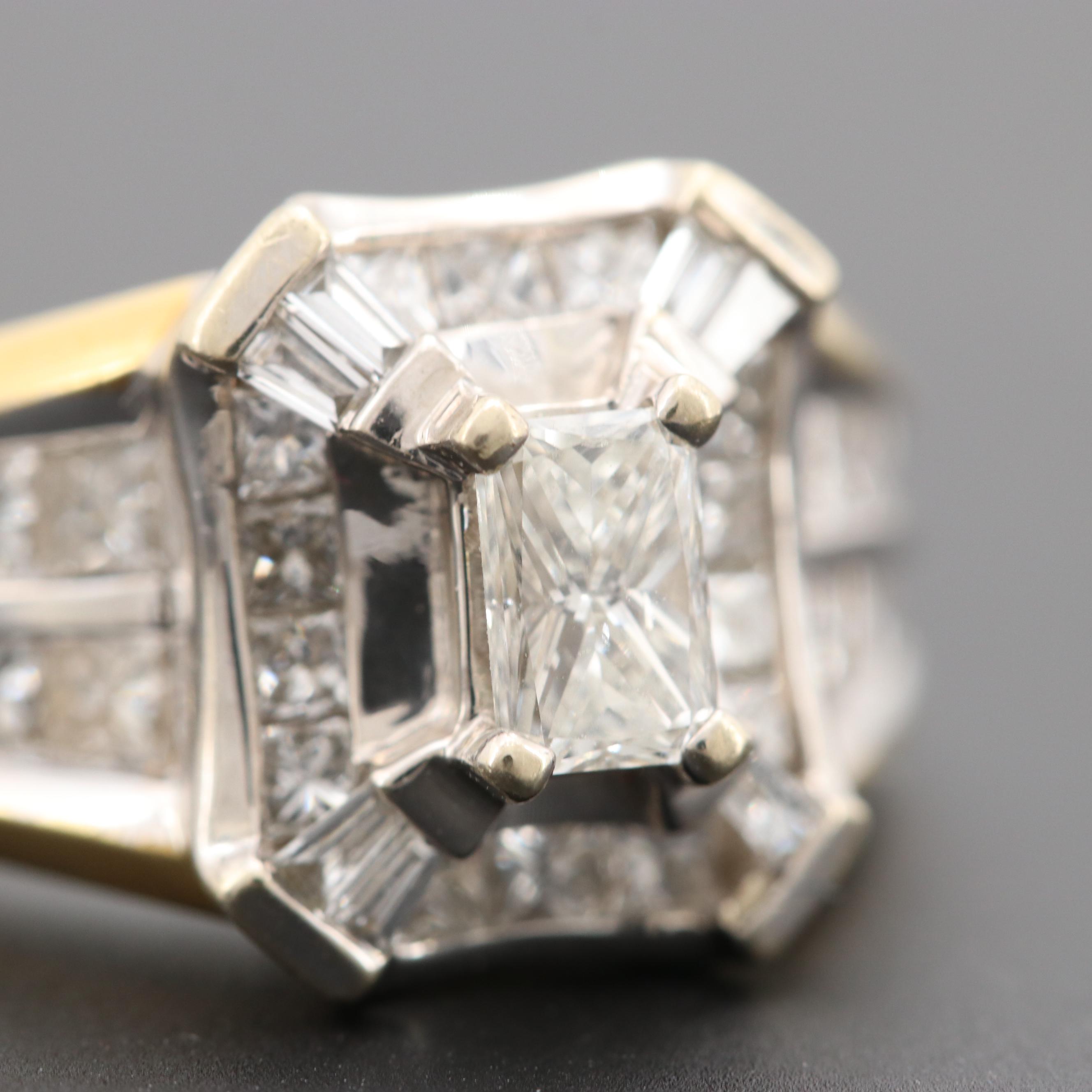 A. Napadol 18K Yellow and White Gold 2.38 CTW Diamond Ring