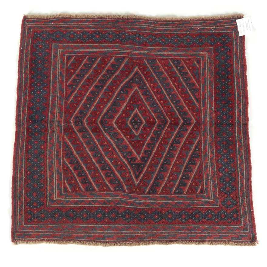 Hand-Knotted Pakistani Baluch Wool Area Rug