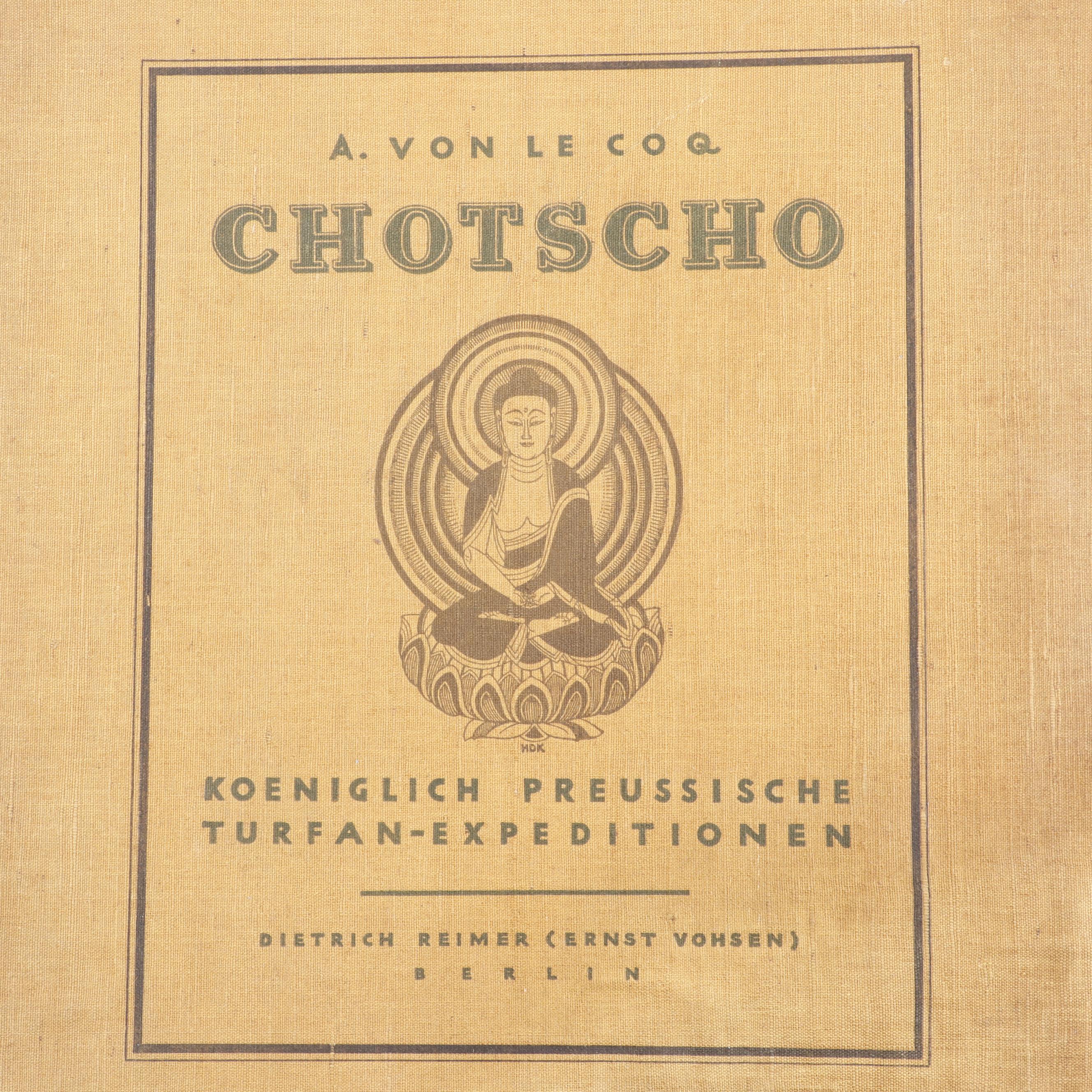 "Chotscho" Gaochang China Archaeological Folio Book in German, 1913