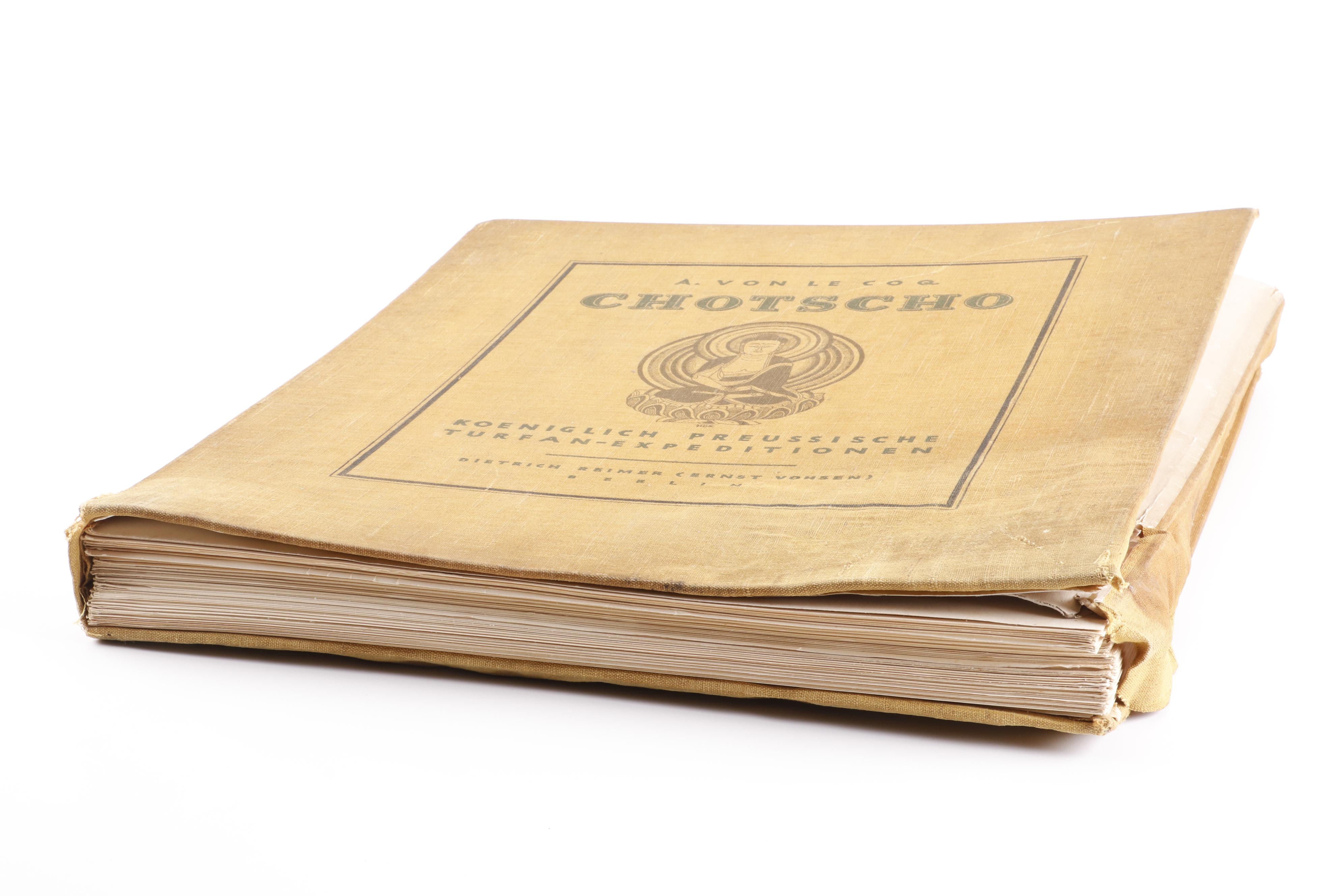 "Chotscho" Gaochang China Archaeological Folio Book in German, 1913