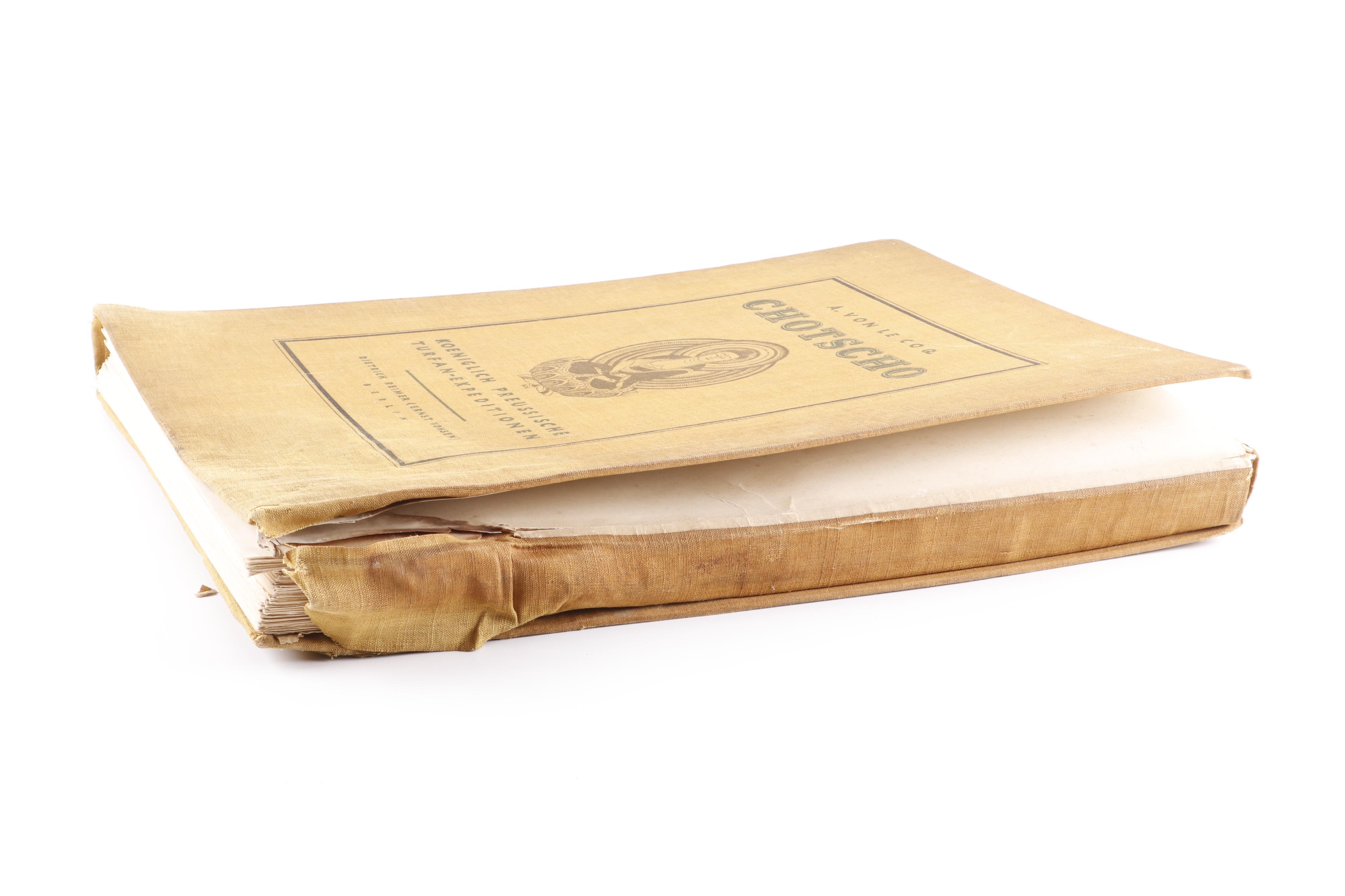 "Chotscho" Gaochang China Archaeological Folio Book in German, 1913