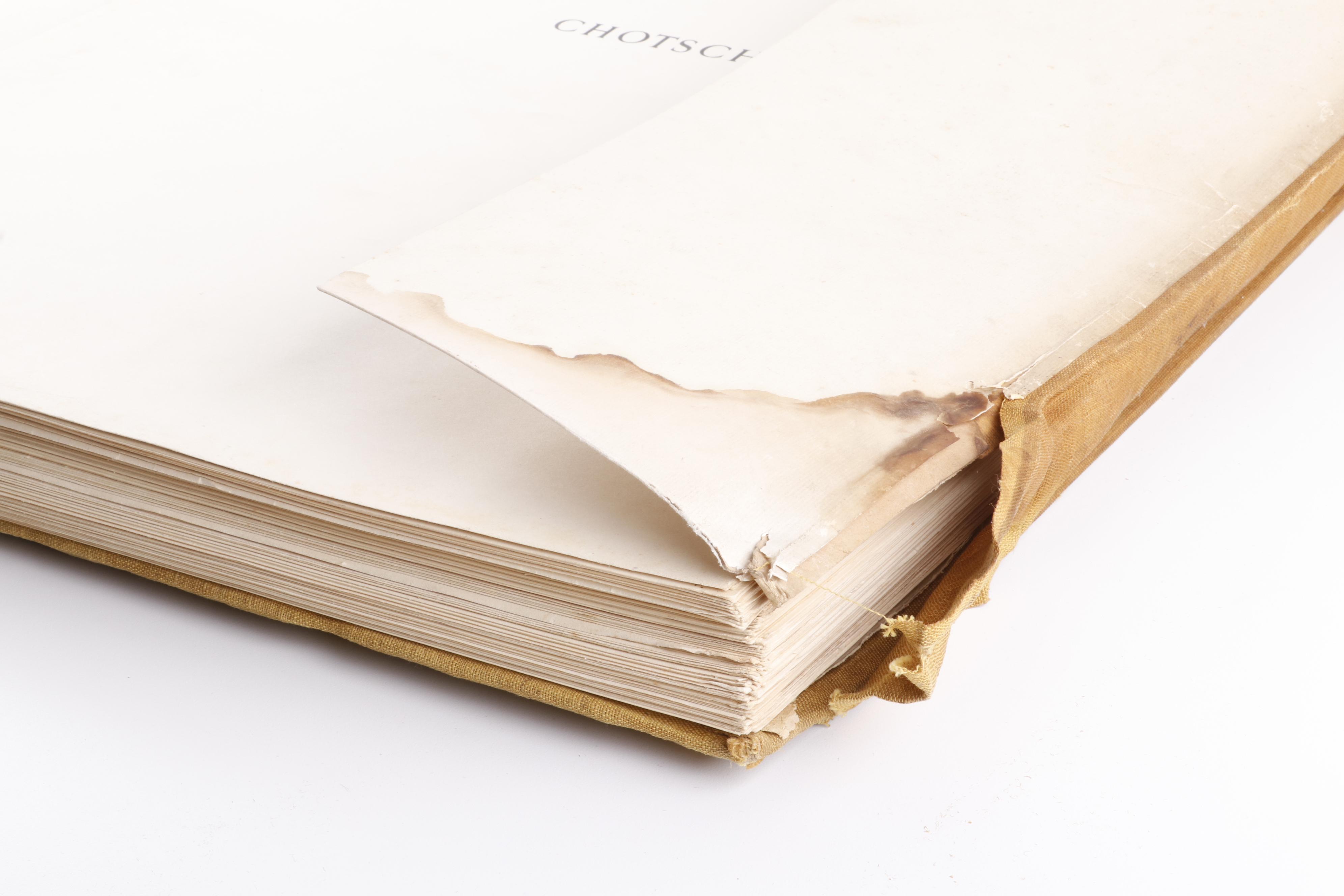 "Chotscho" Gaochang China Archaeological Folio Book in German, 1913