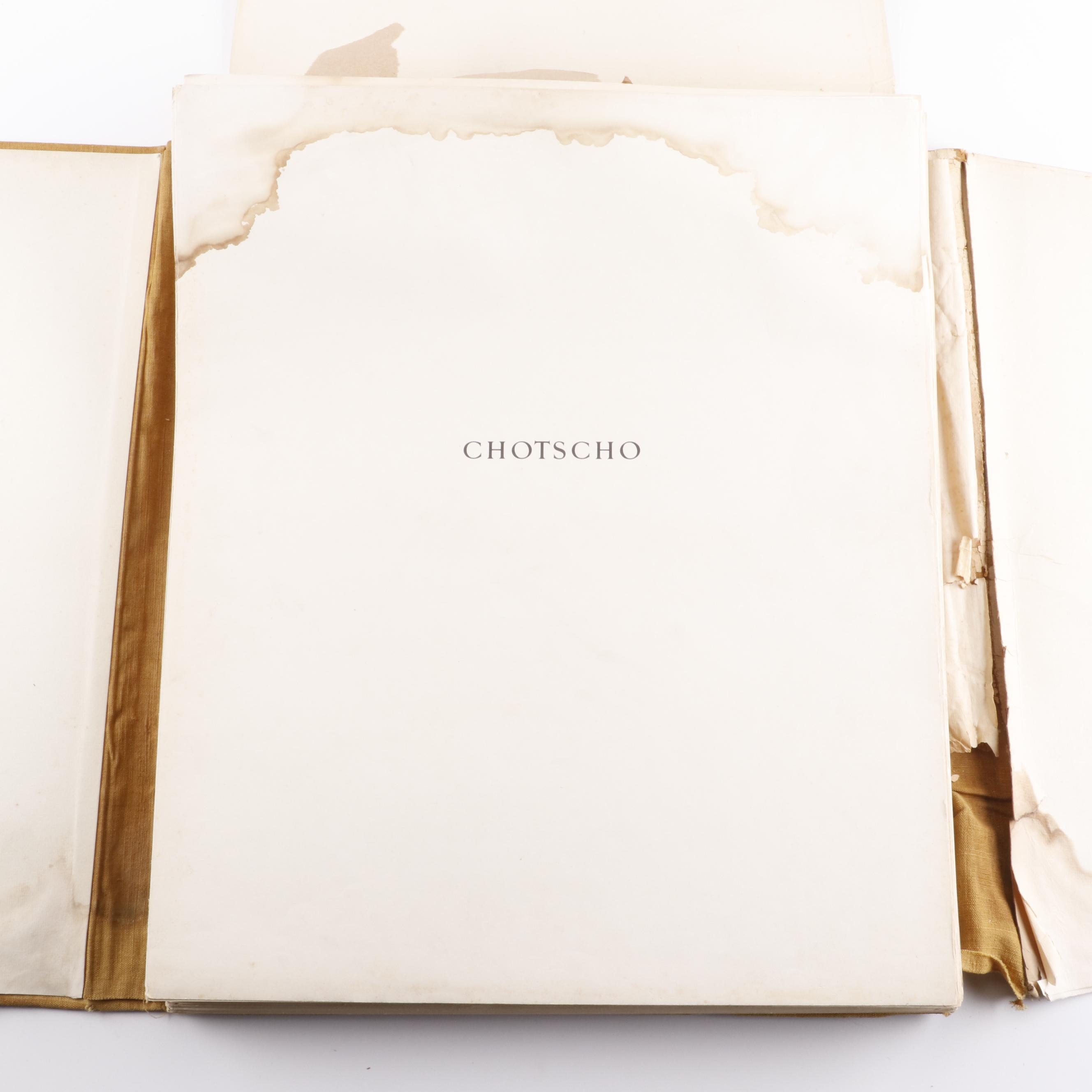 "Chotscho" Gaochang China Archaeological Folio Book in German, 1913