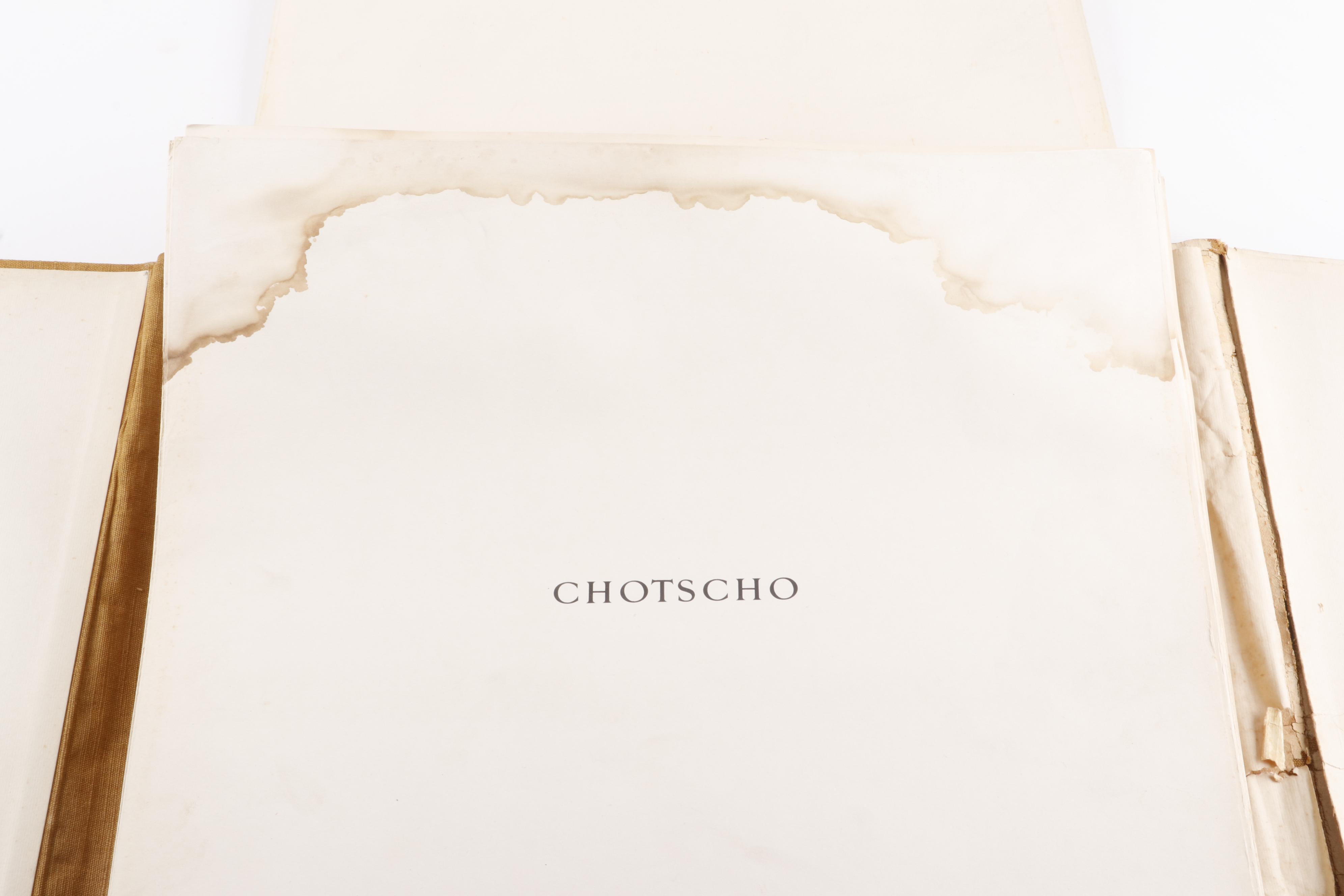 "Chotscho" Gaochang China Archaeological Folio Book in German, 1913