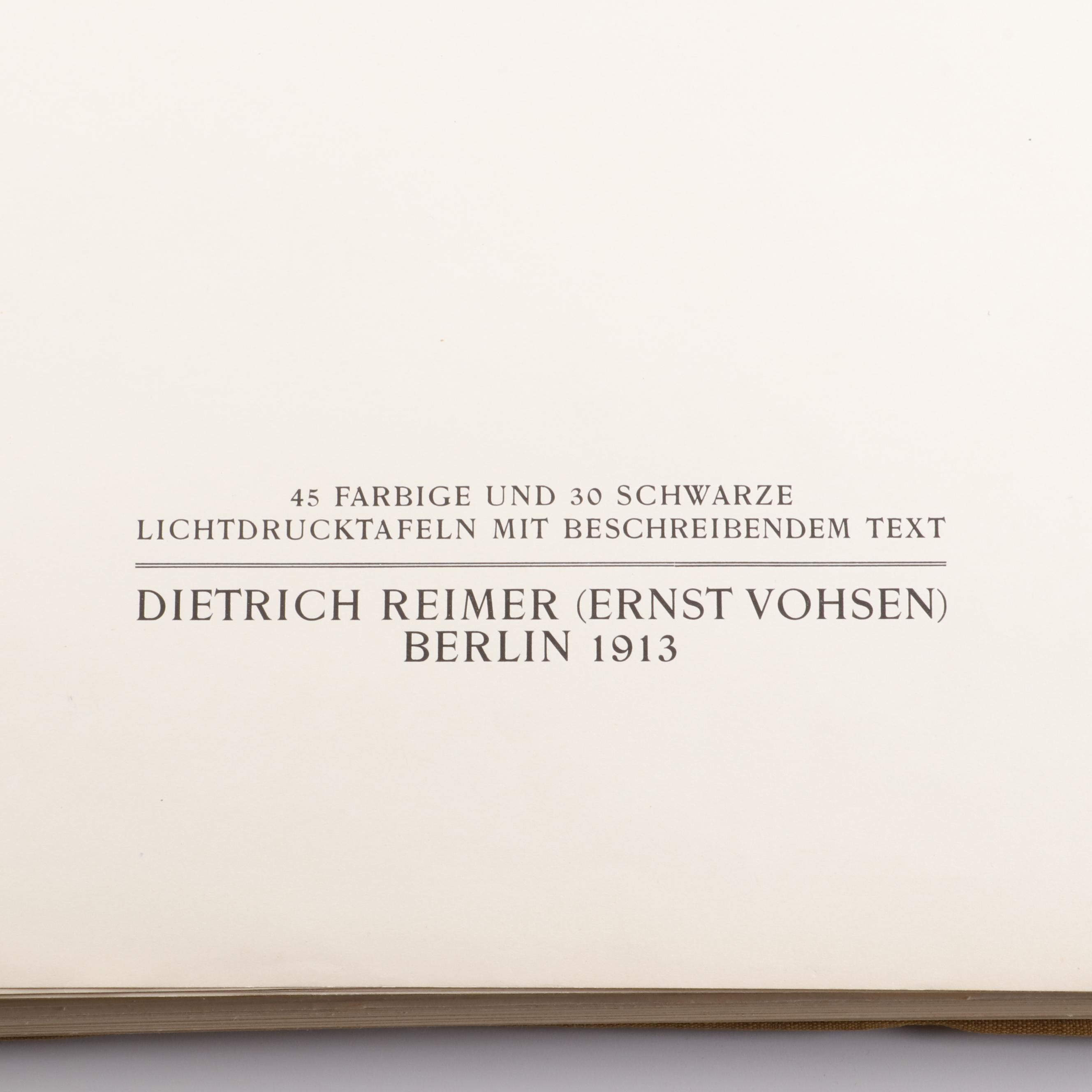 "Chotscho" Gaochang China Archaeological Folio Book in German, 1913