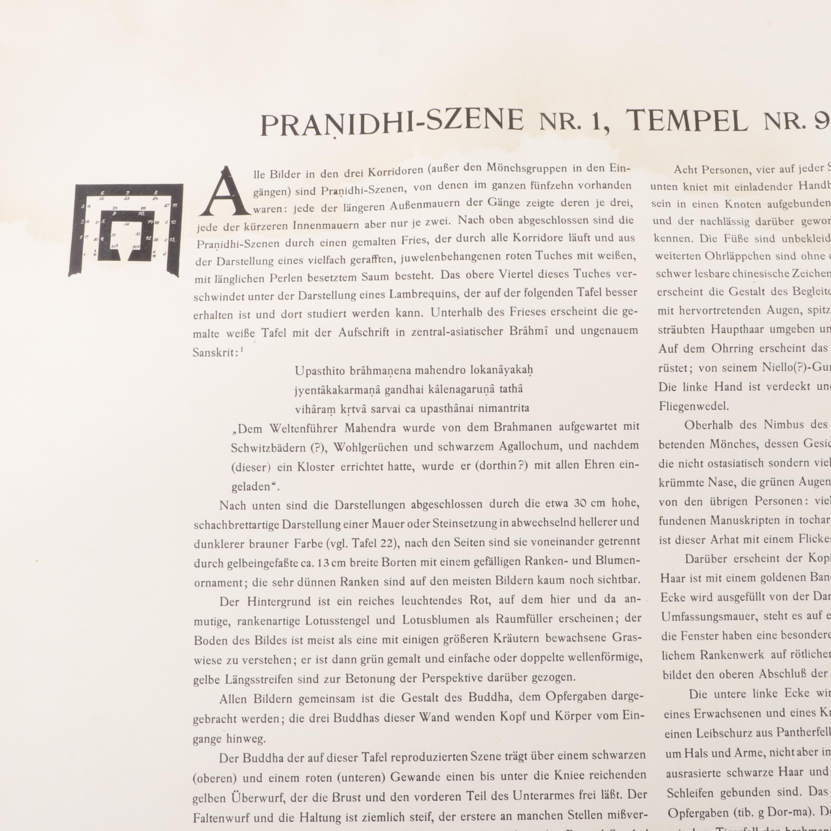 "Chotscho" Gaochang China Archaeological Folio Book in German, 1913