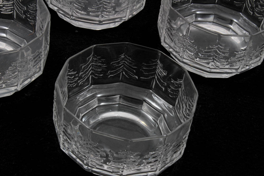 Jorma Vennola for Iittala "Kuusi" Glass Bowls, 1980-90