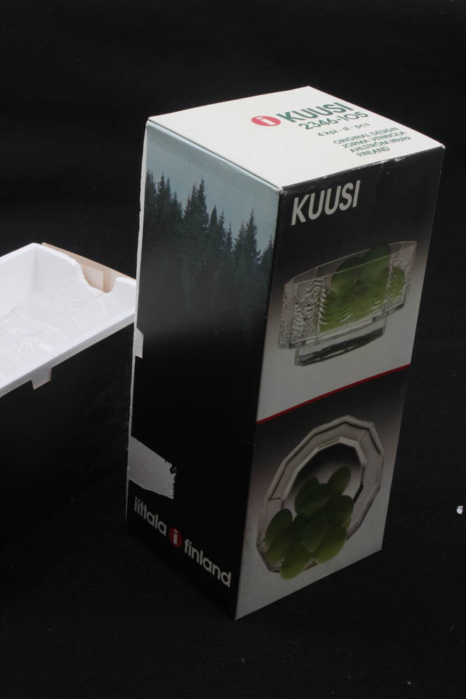 Jorma Vennola for Iittala "Kuusi" Glass Bowls, 1980-90