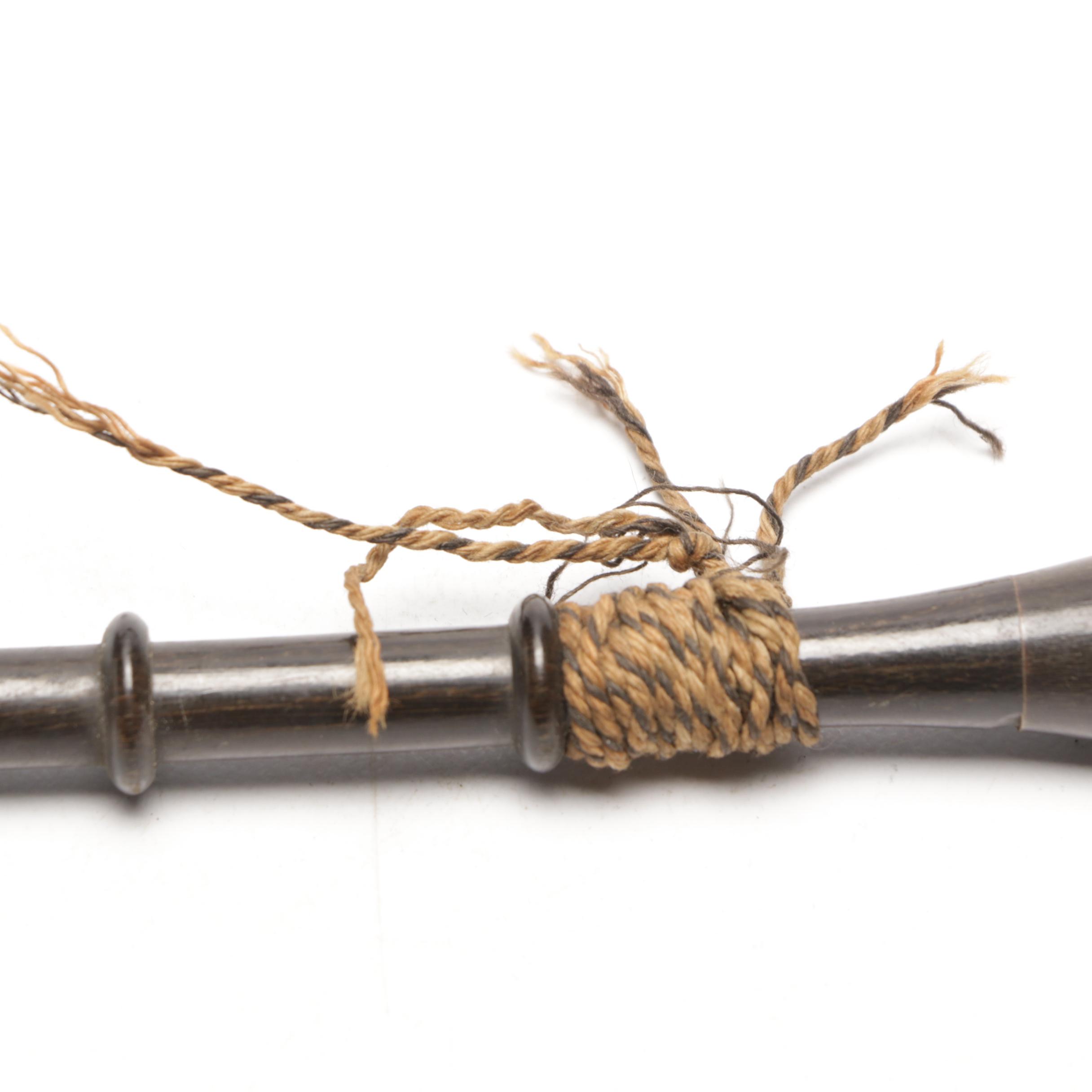 Antique Bavarian Crafted Smoking Pipe With Hunting Scene