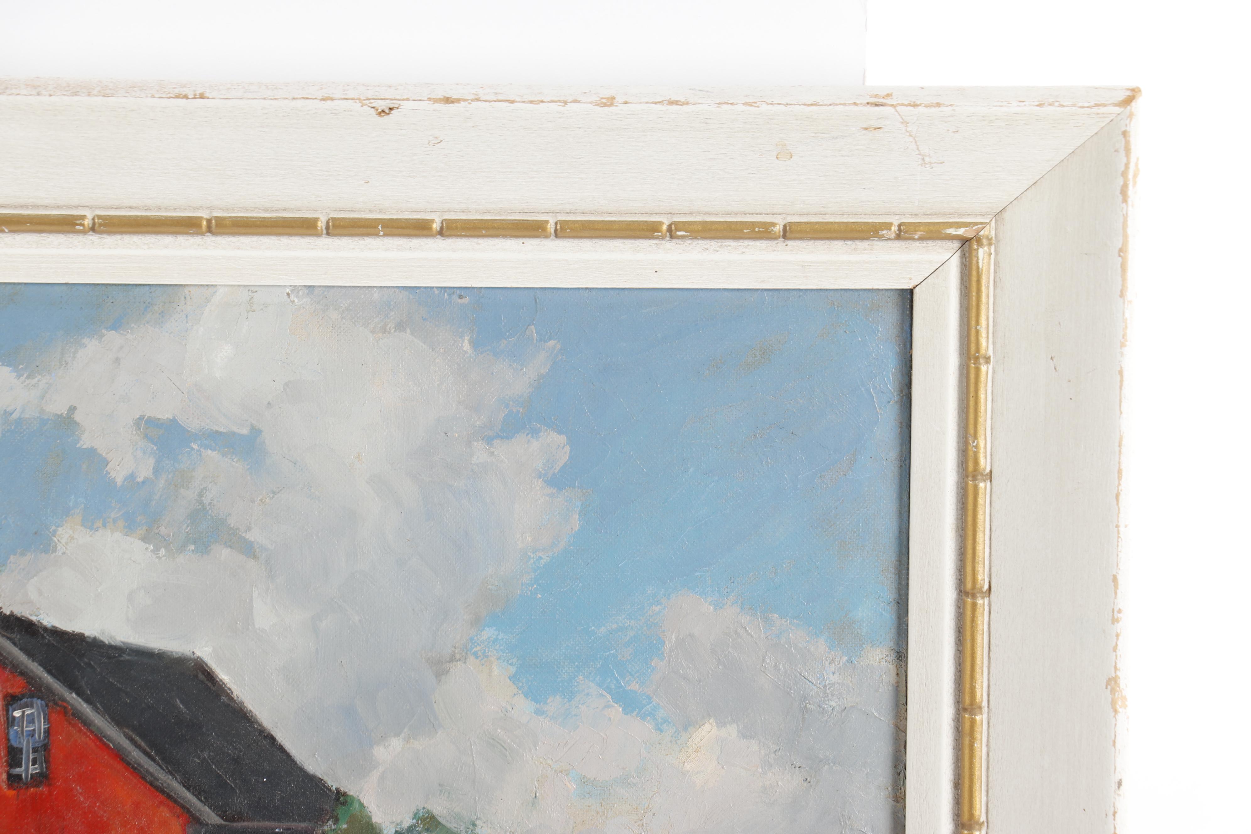 Ronni Pastorini Oil Painting "Old Seaport"