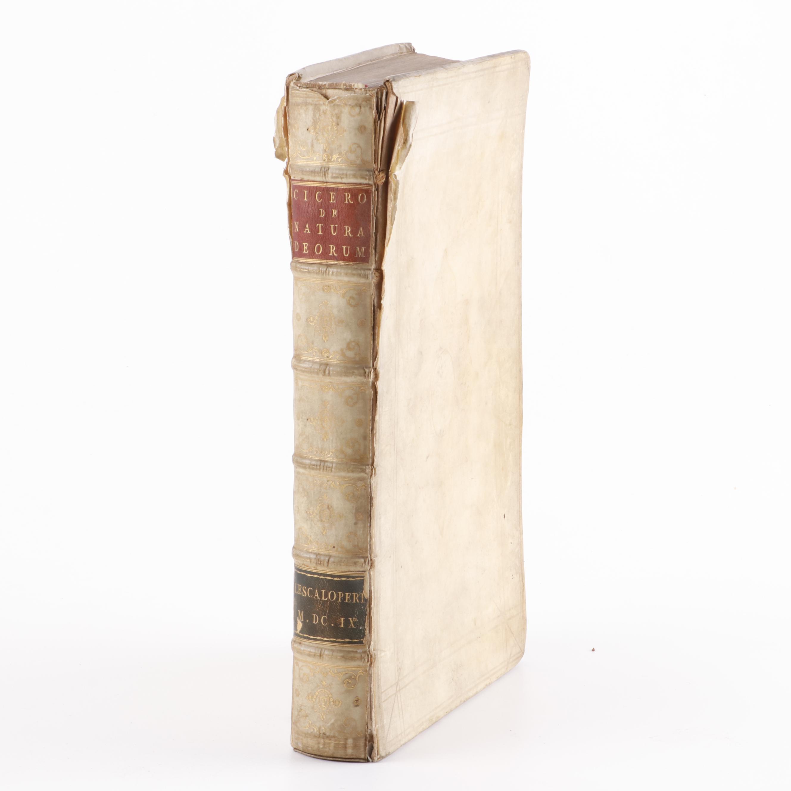 "Humanitas Theologica in qua M.T. Cicero de Natura Deorum Argumentis", 1660