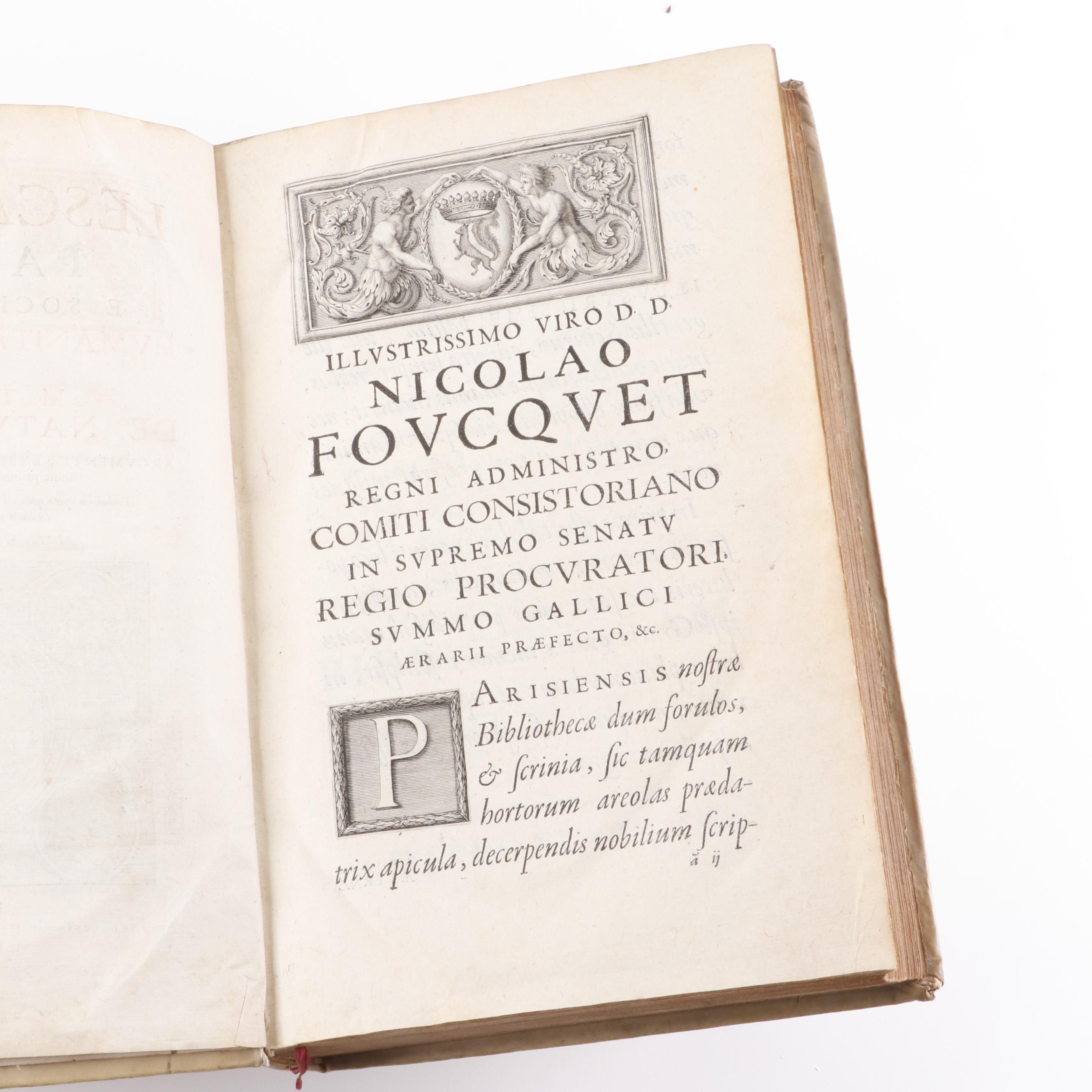 "Humanitas Theologica in qua M.T. Cicero de Natura Deorum Argumentis", 1660