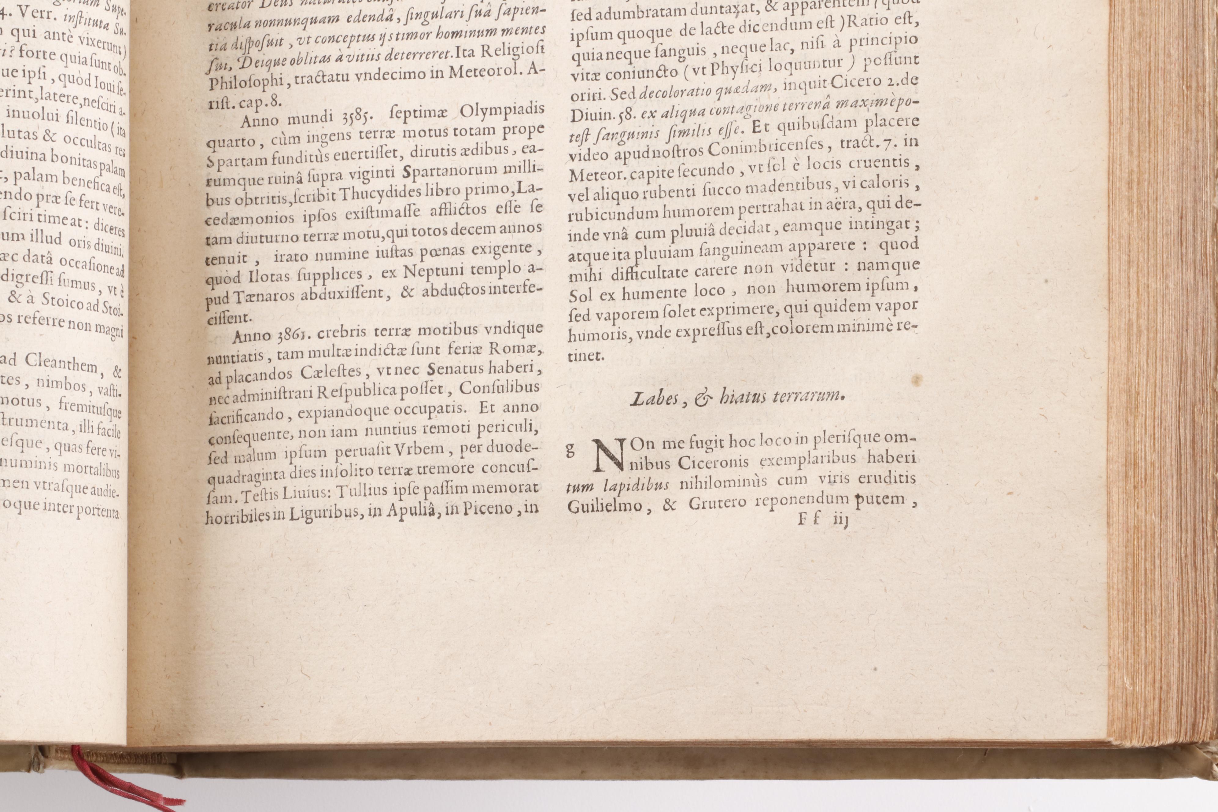"Humanitas Theologica in qua M.T. Cicero de Natura Deorum Argumentis", 1660