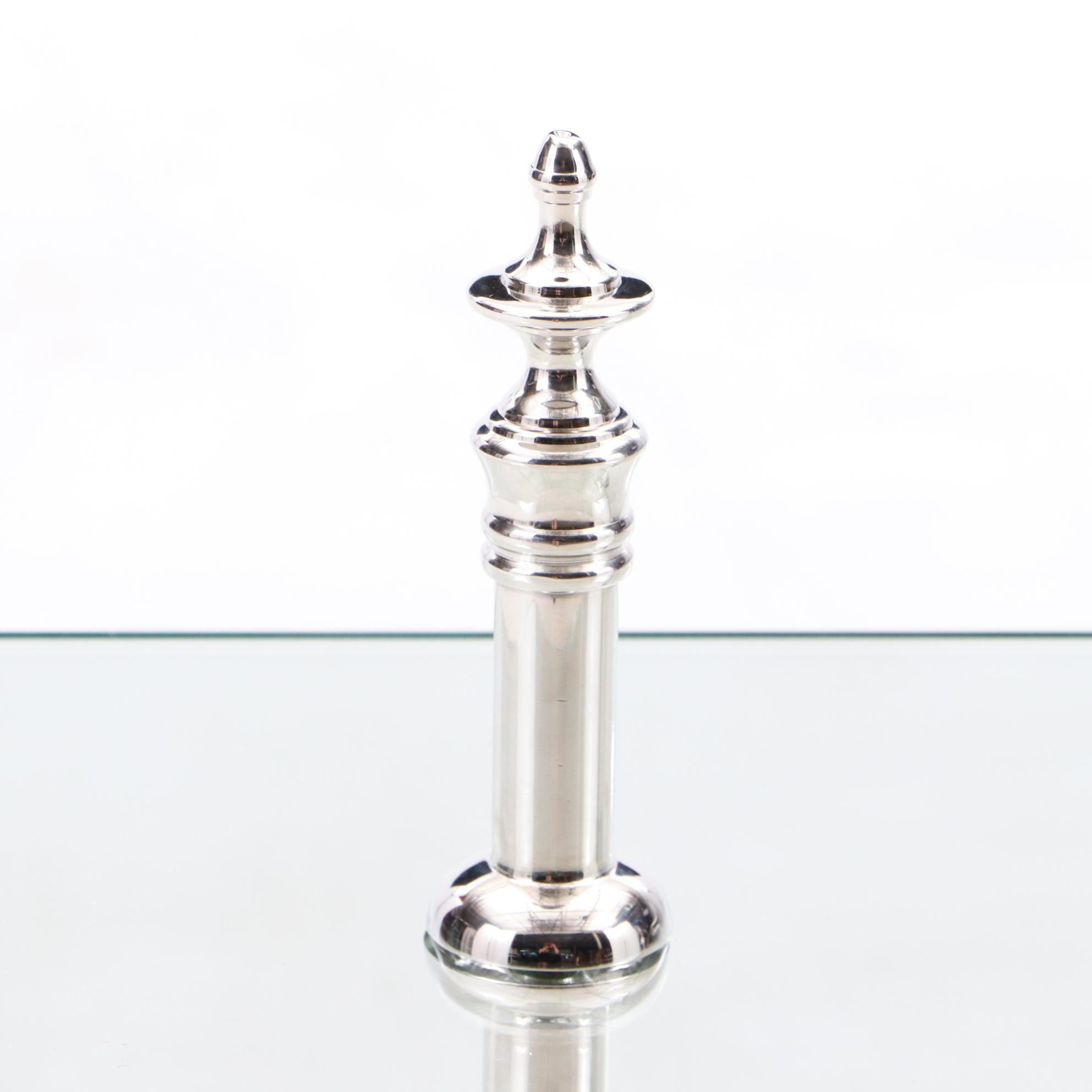 Chrome and Glass Shelf Unit