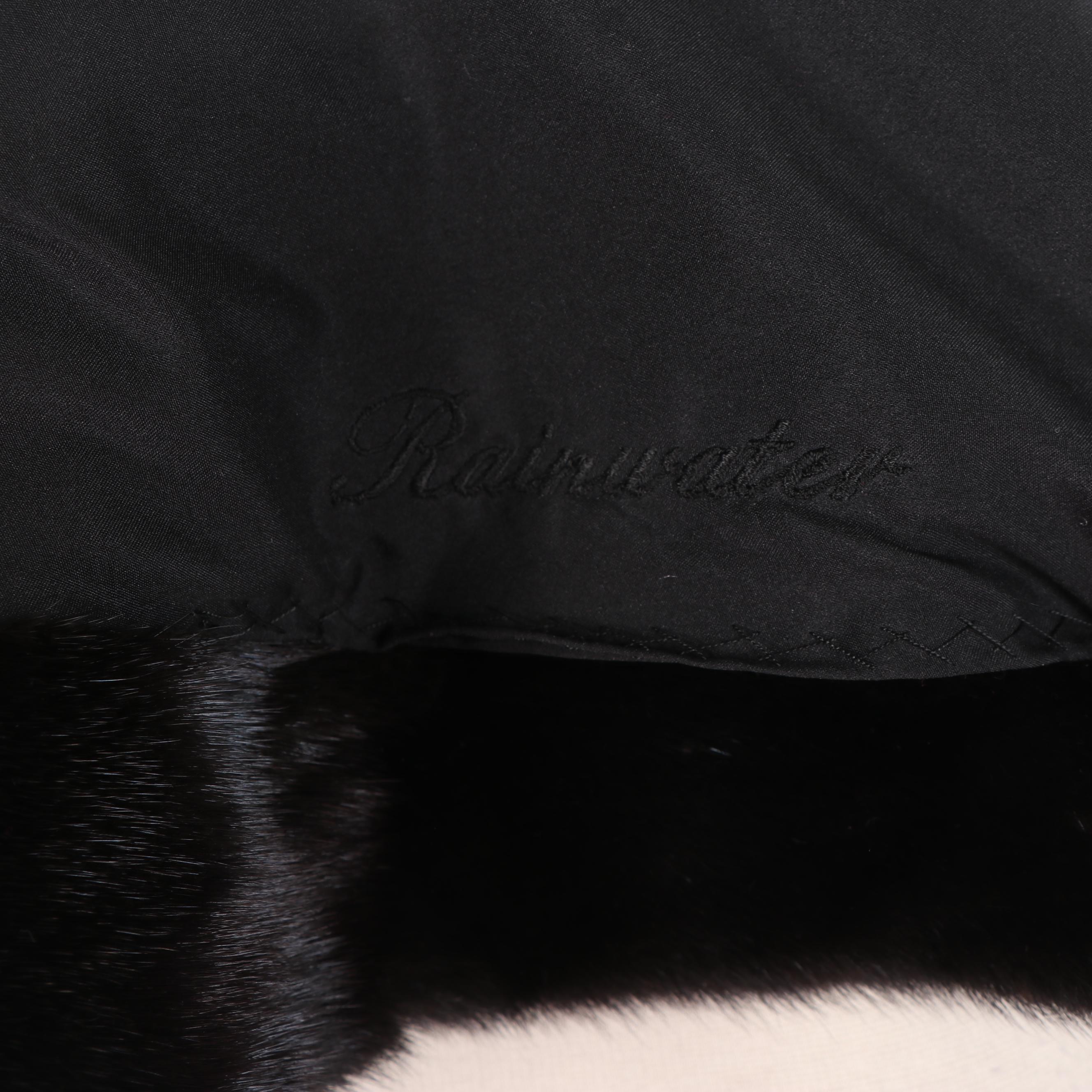 Women's David Hunt of Fort Worth Black Ranch Mink Fur Coat