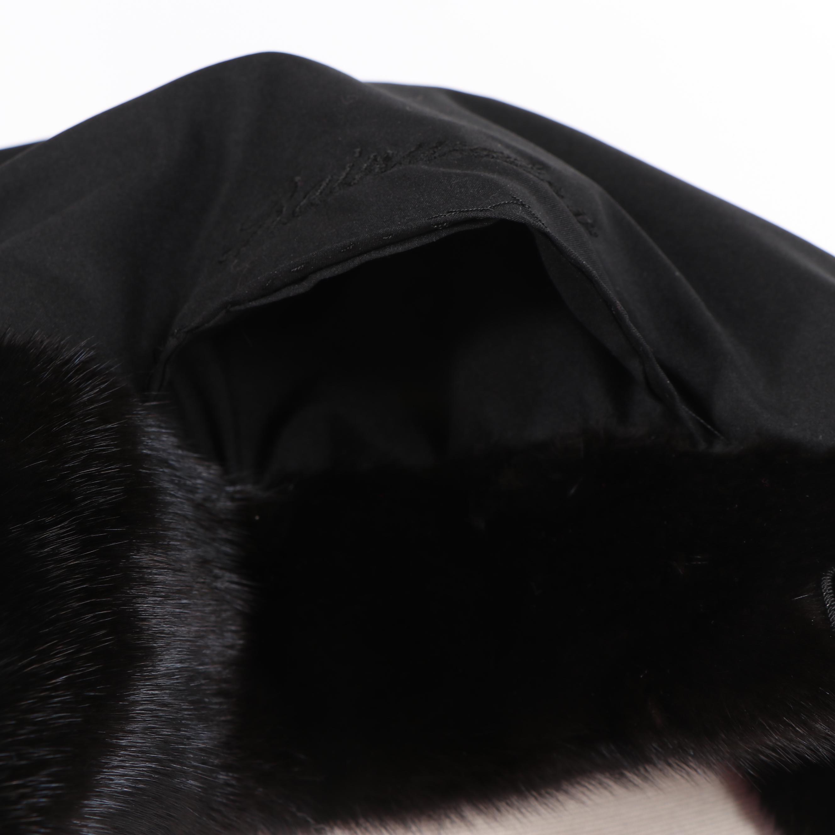 Women's David Hunt of Fort Worth Black Ranch Mink Fur Coat