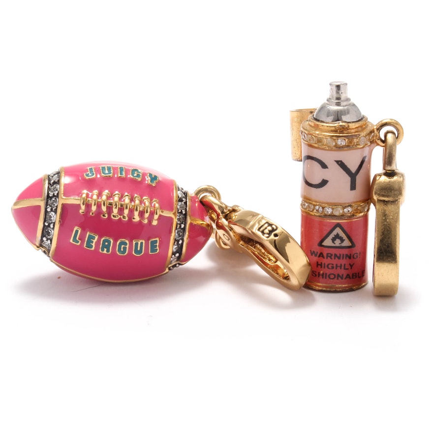 Two Juicy Couture Enamel Charms