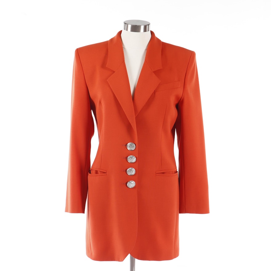 Women's Vintage Billy Martin's New York Burnt Orange Wool Jacket