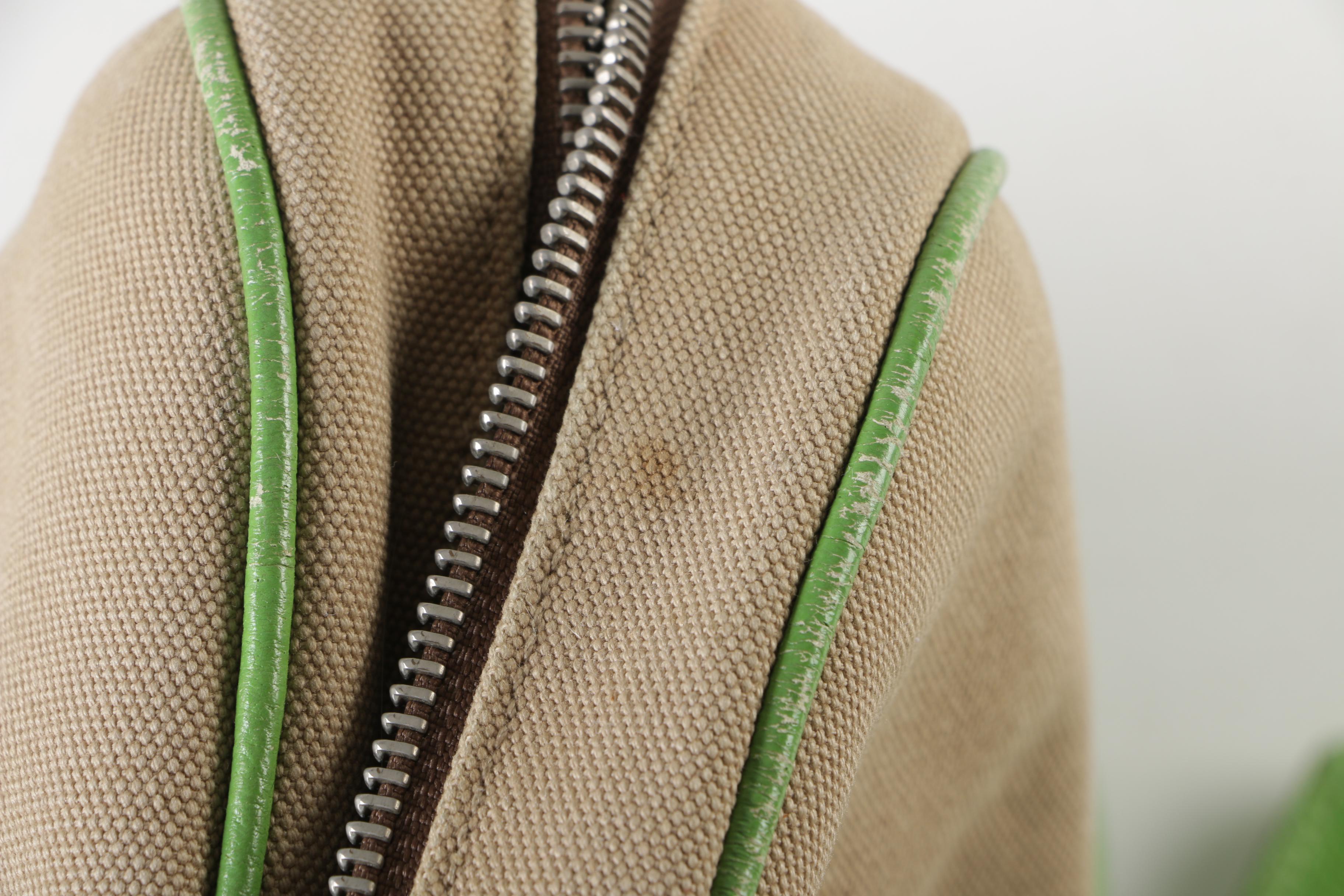 Prada Canvas and Leather Bowler Bag